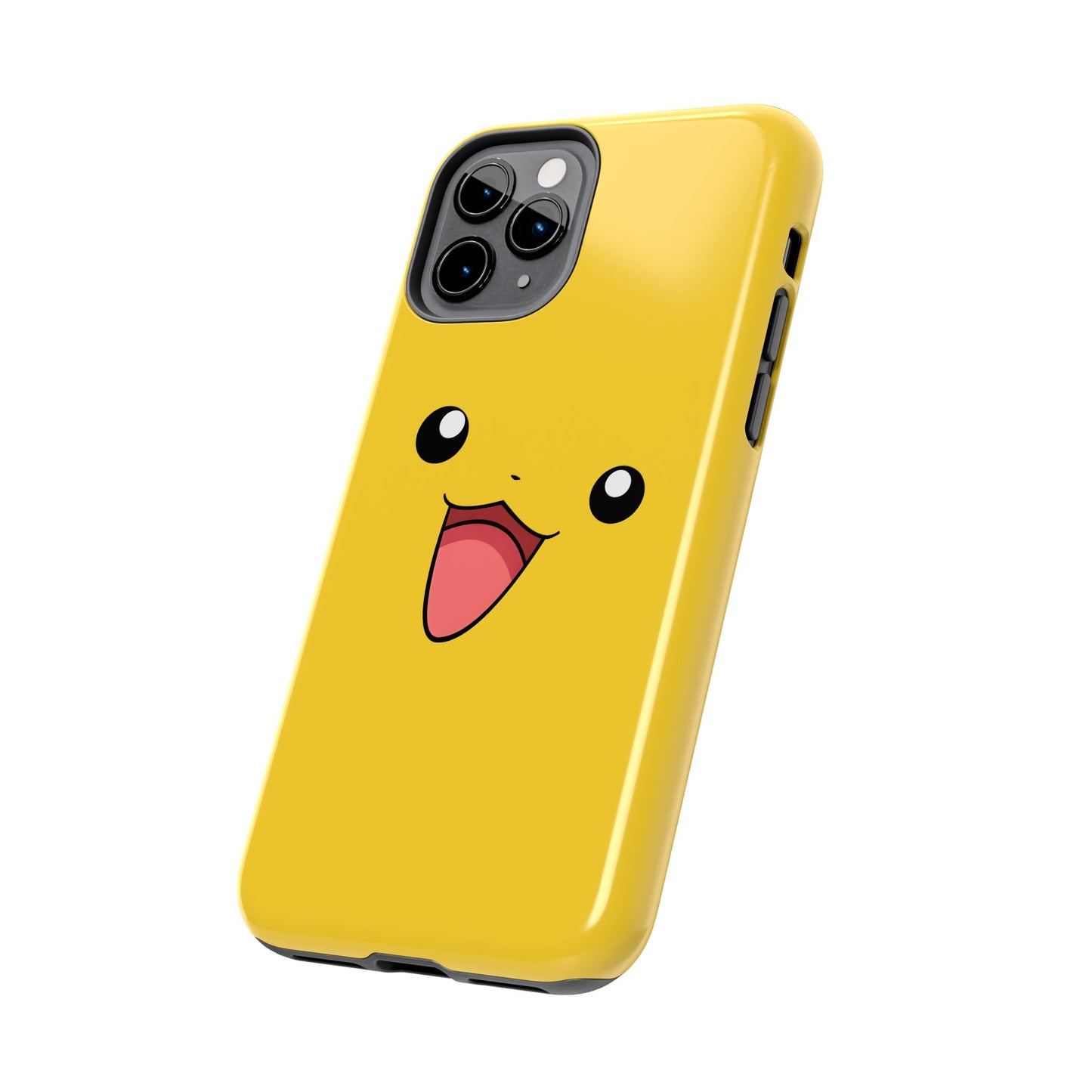 Electric Mouse Yellow Happy Face Minimal Design Tough Phone Case | Anime