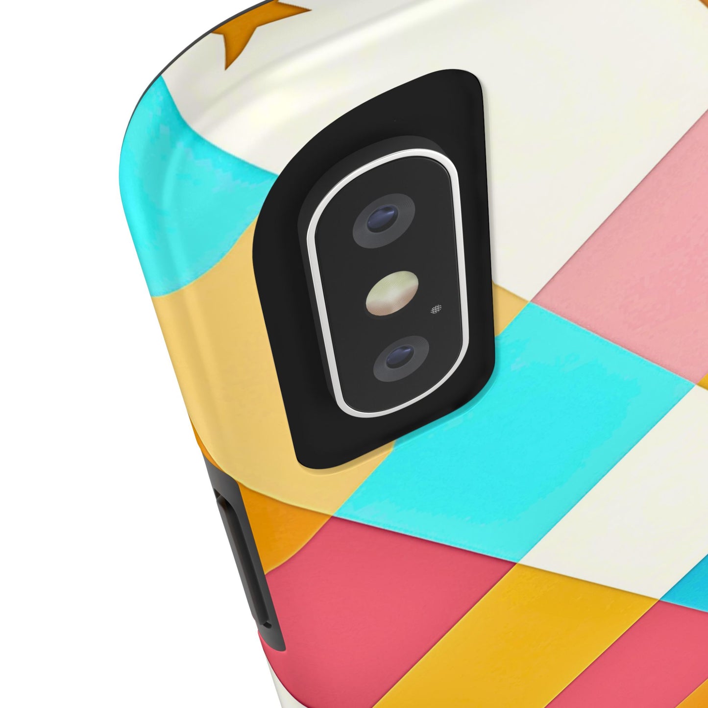 Vibrant Preppy Checkered Tough Phone Case | Aesthetic