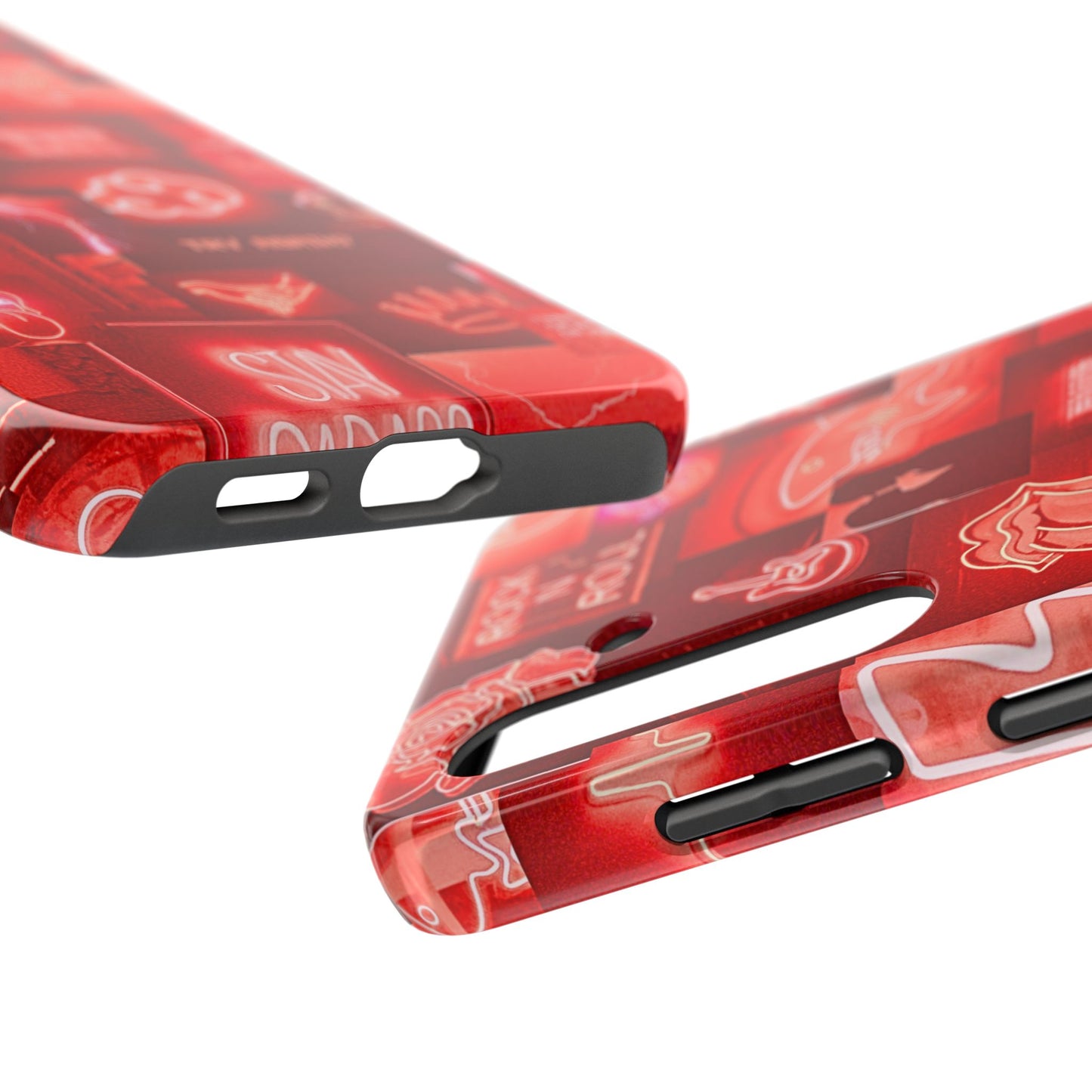 Red Neon Style Tough Phone Case | Aesthetic