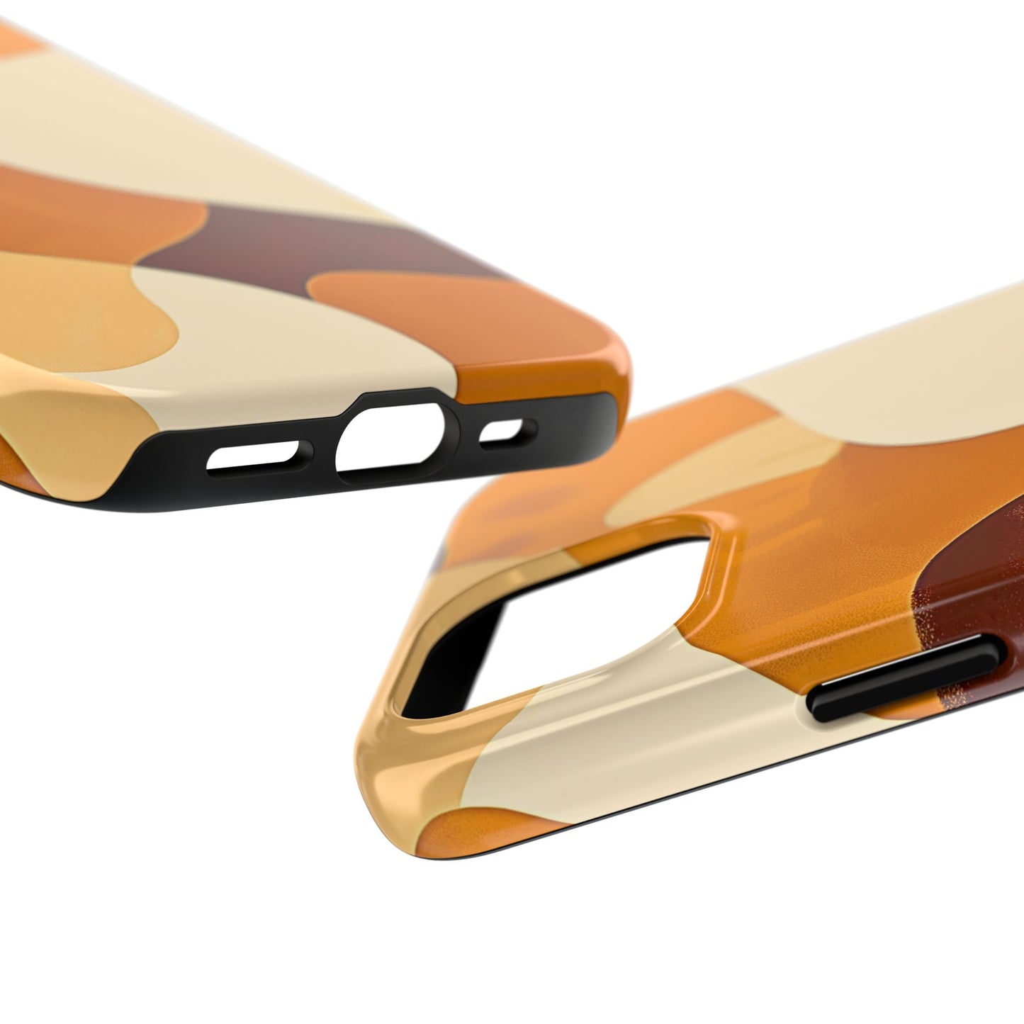Funda/Cubierta resistente para teléfono con diseño en beige y marrón Earth Harmony | Estética