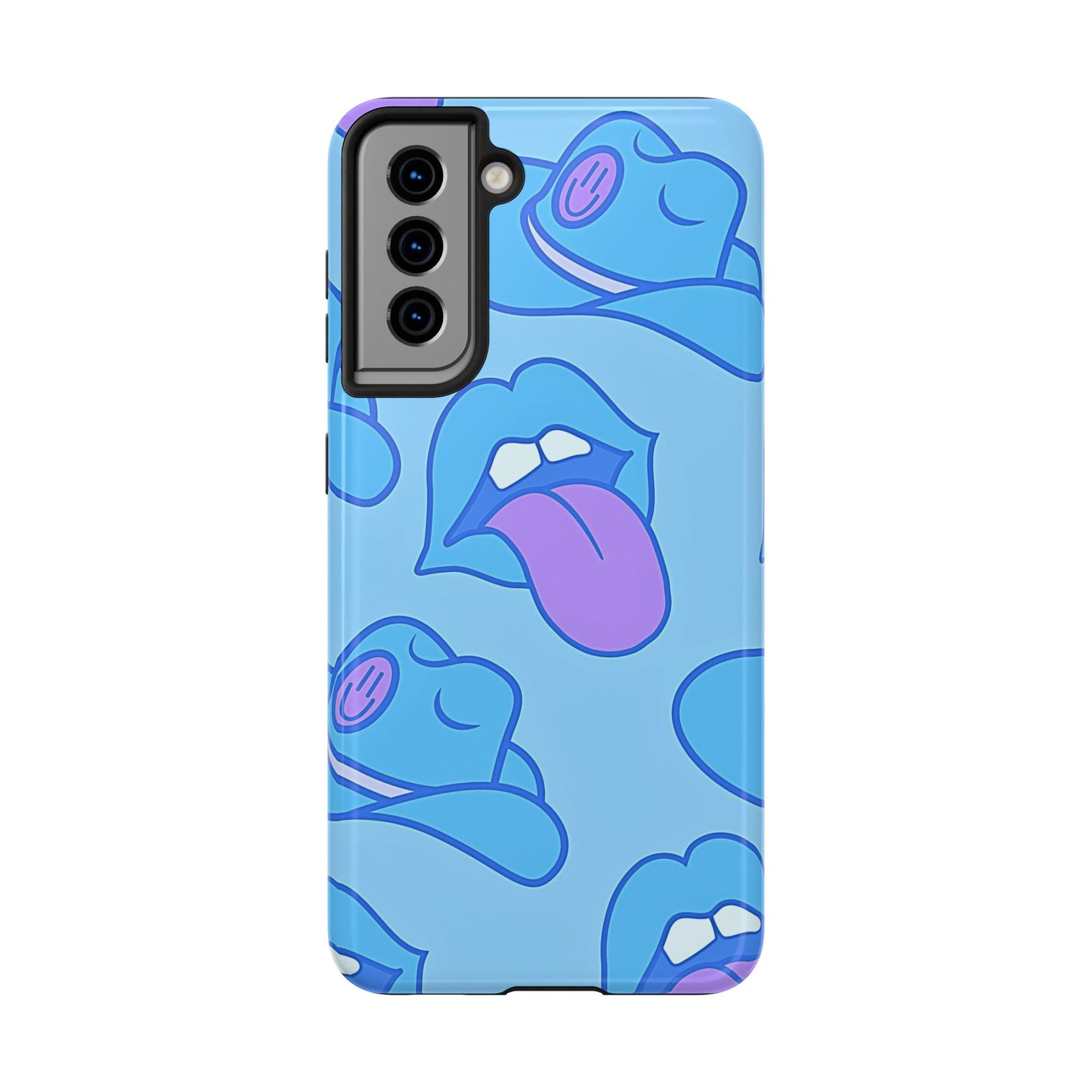 Preppy Cowboy Hat & Hot Lips Pattern (Version 2) Tough Phone Case | Aesthetic