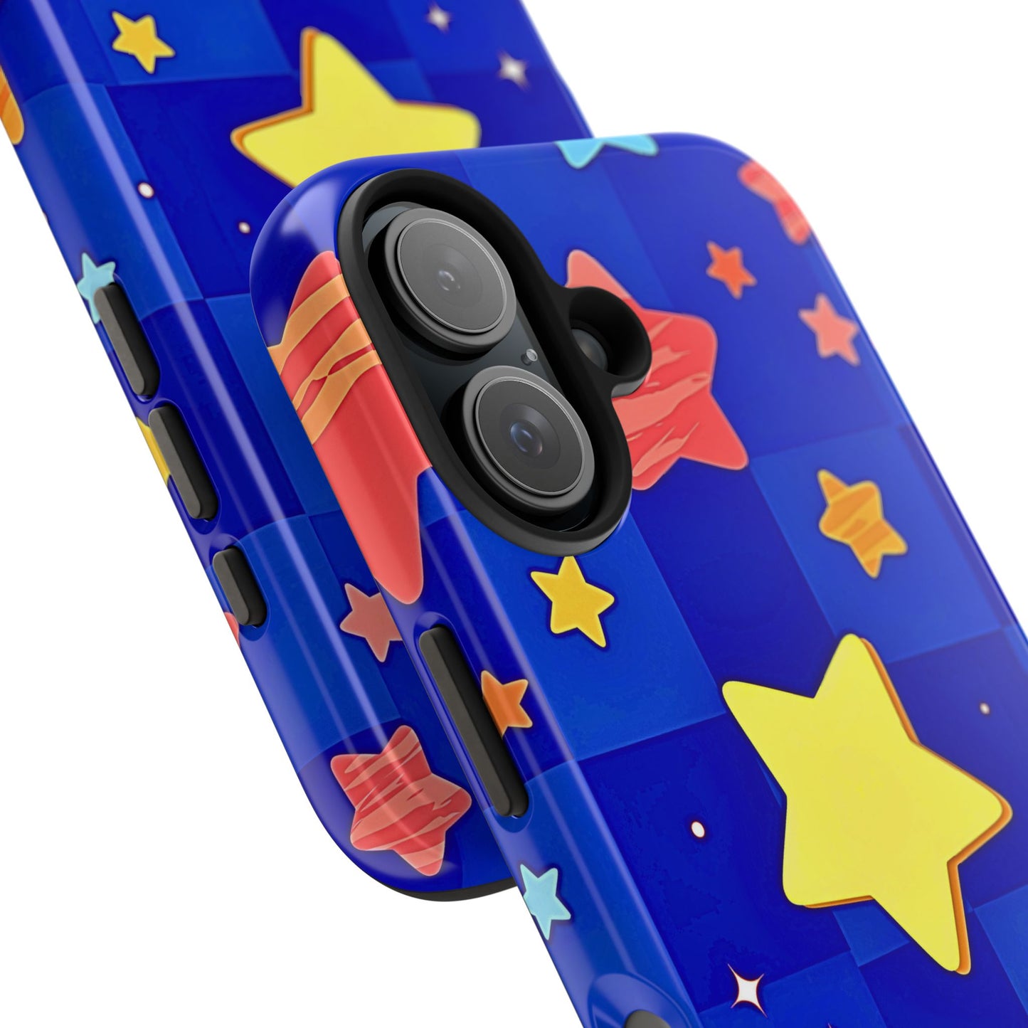 Vibrant Preppy Stars Pattern Tough Phone Case | Aesthetic