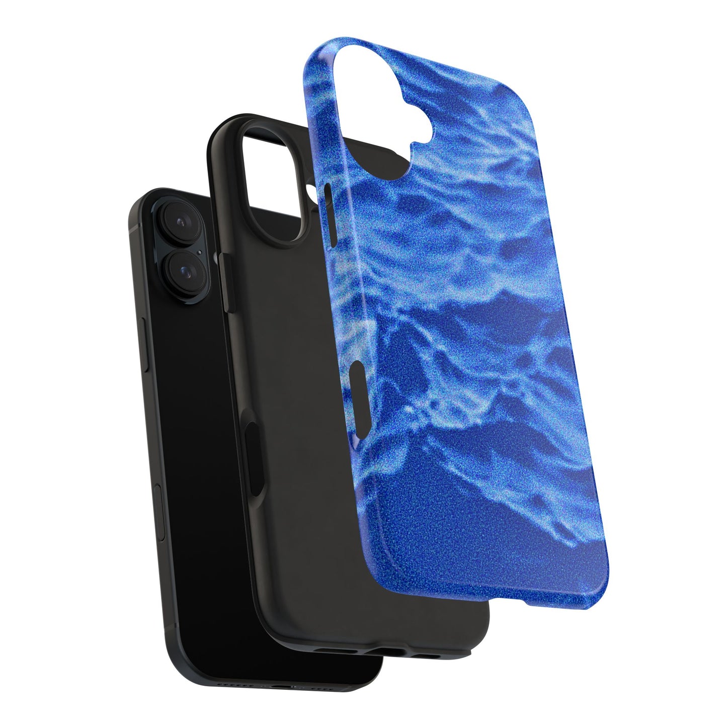 Blurred Ocean Waves Dark Blue Tough Phone Case | Aesthetic