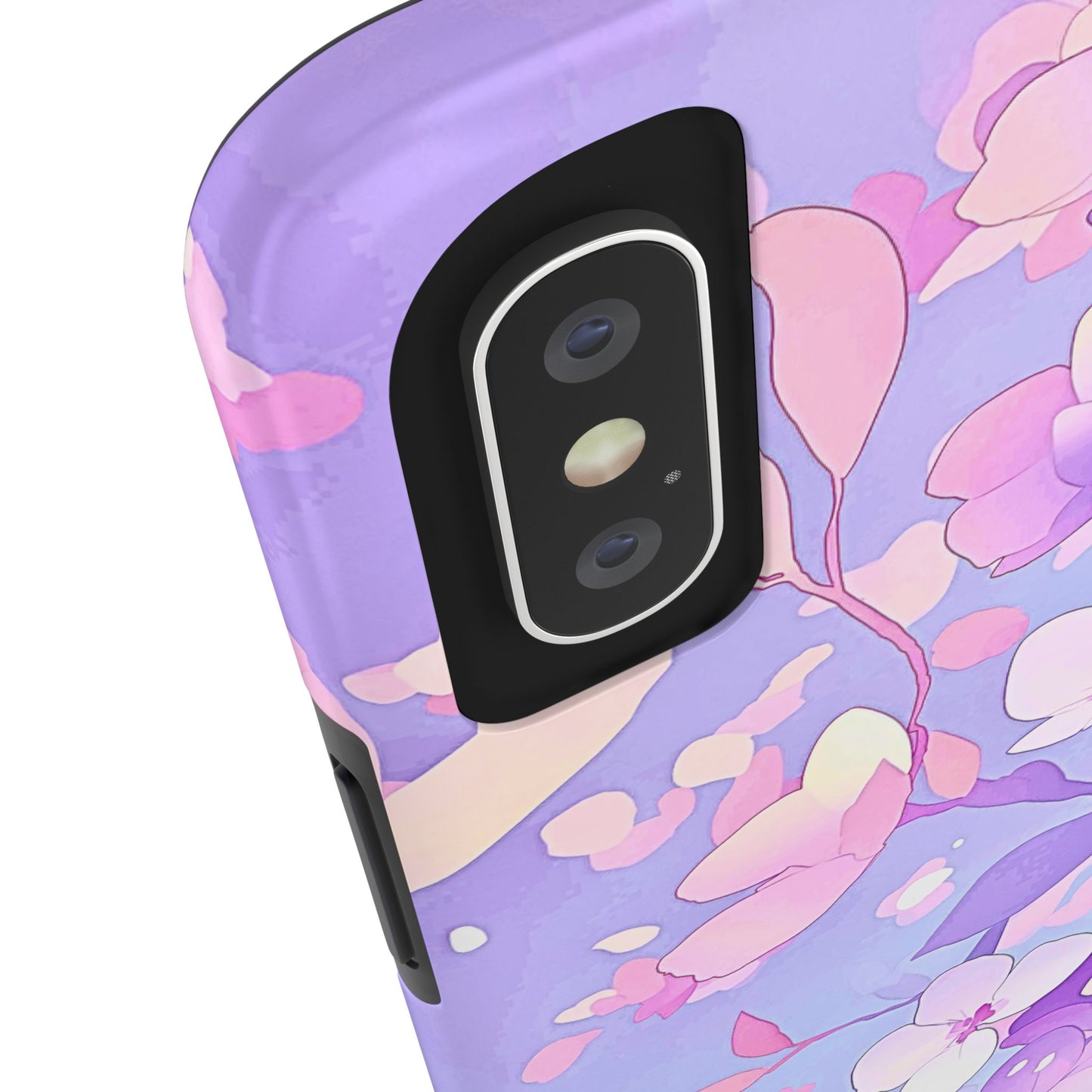 Funda resistente para teléfono con delicados estampados florales en tonos pastel | Estética