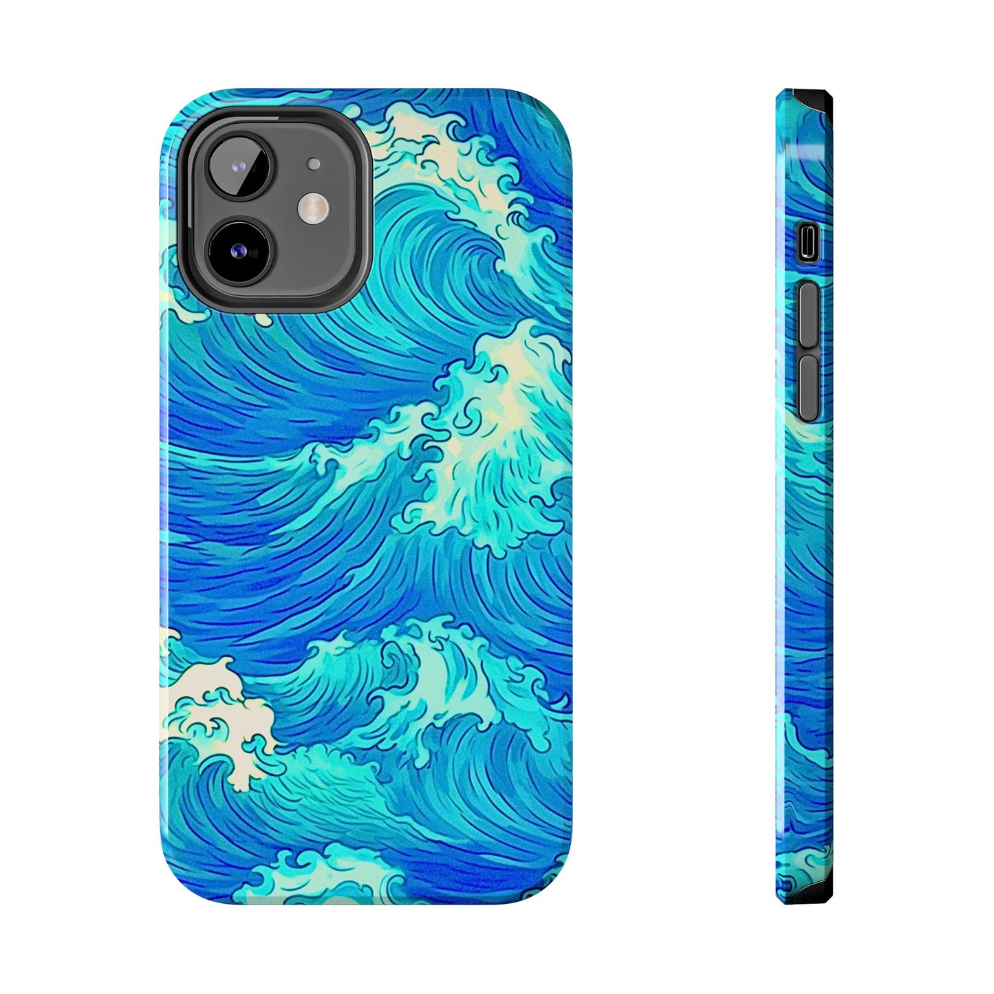 Cool Water Wave Style Tough Phone Case | Aesthetic