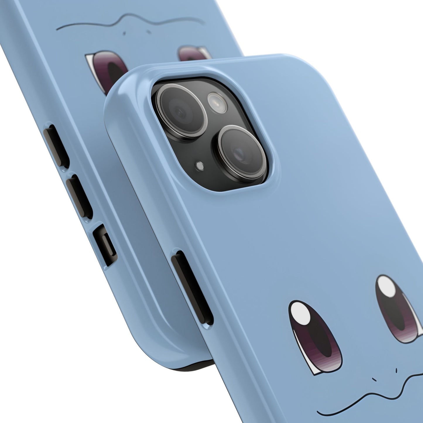 Blue Turtle Simple Blue Smile Tough Phone Case | Anime