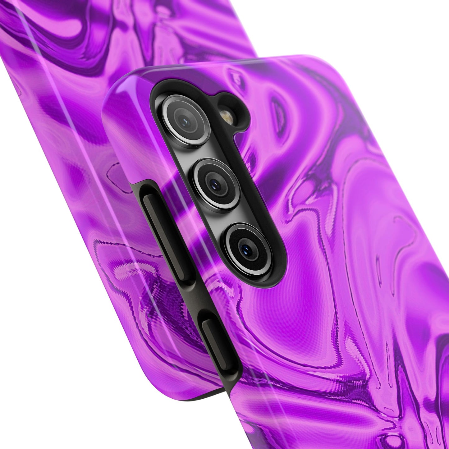 Liquid Metal Purple Tough Phone Case | Aesthetic