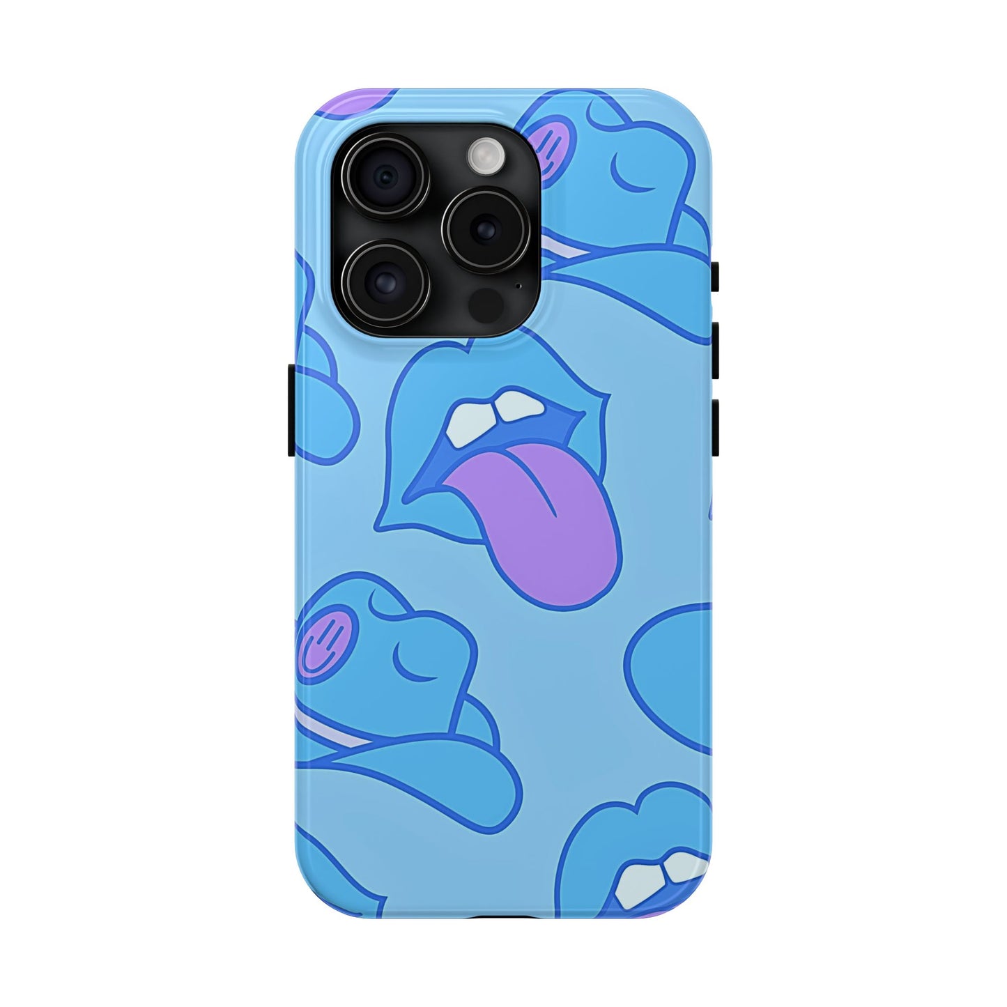 Preppy Cowboy Hat & Hot Lips Pattern (Version 2) Tough Phone Case | Aesthetic