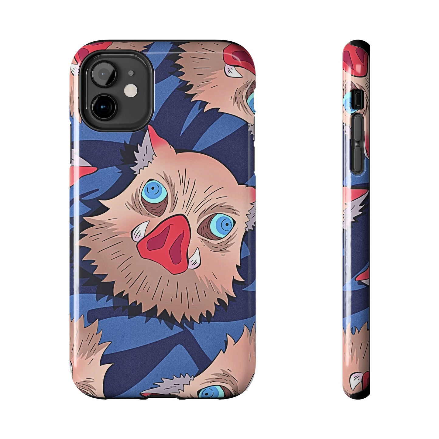 Inosuke Hashibira Head Pattern Tough Phone Case | Anime - Demon Slayer