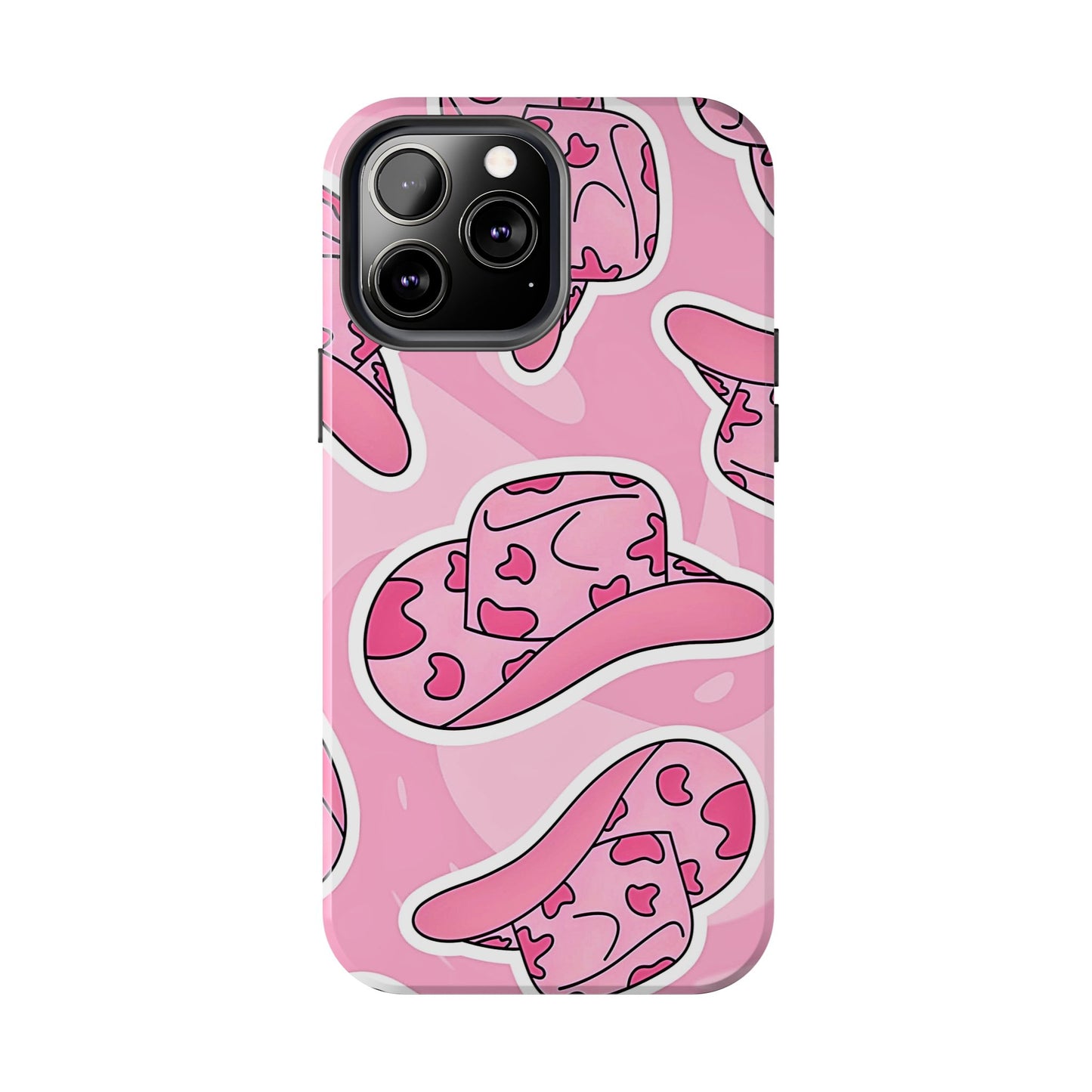 Pink Cowboy Hat Preppy Tough Phone Case | Aesthetic