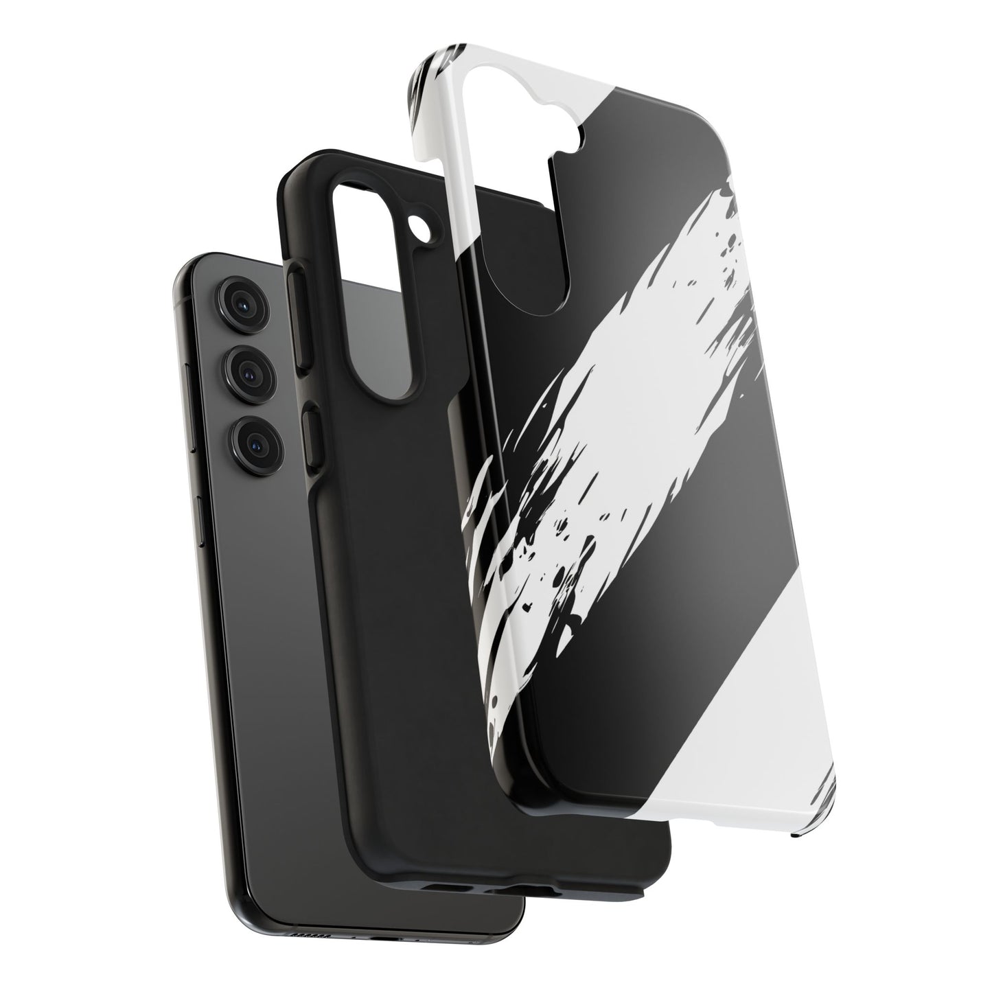Funda/cubierta resistente para teléfono con rayas diagonales en blanco roto | Estética