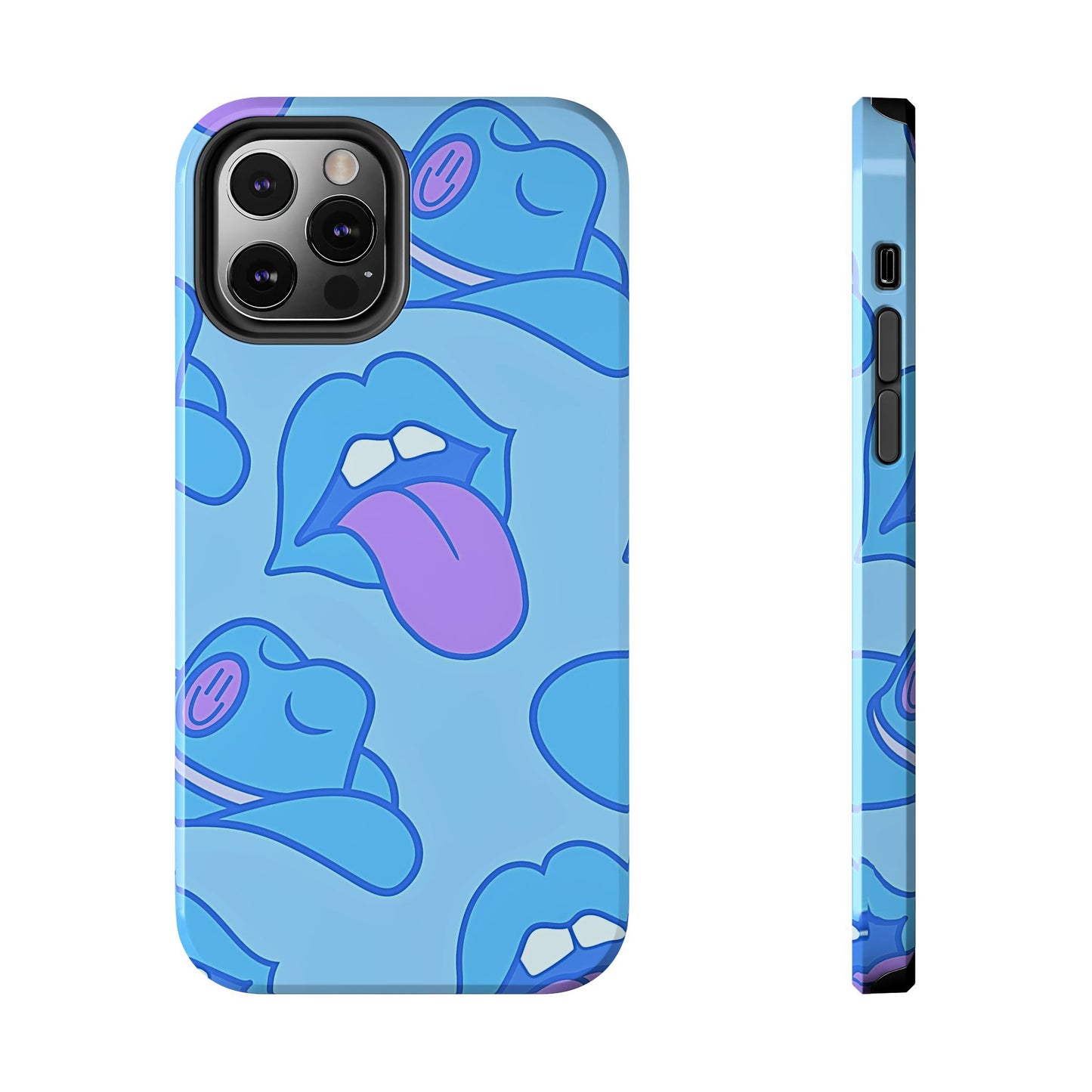 Preppy Cowboy Hat & Hot Lips Pattern (Version 2) Tough Phone Case | Aesthetic