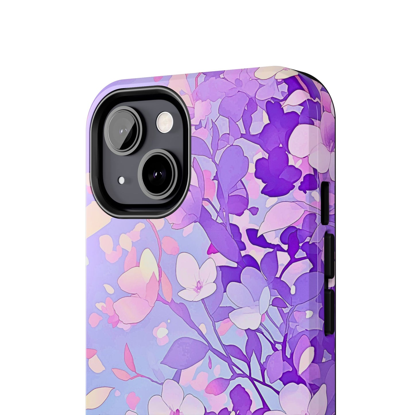 Funda resistente para teléfono con delicados estampados florales en tonos pastel | Estética