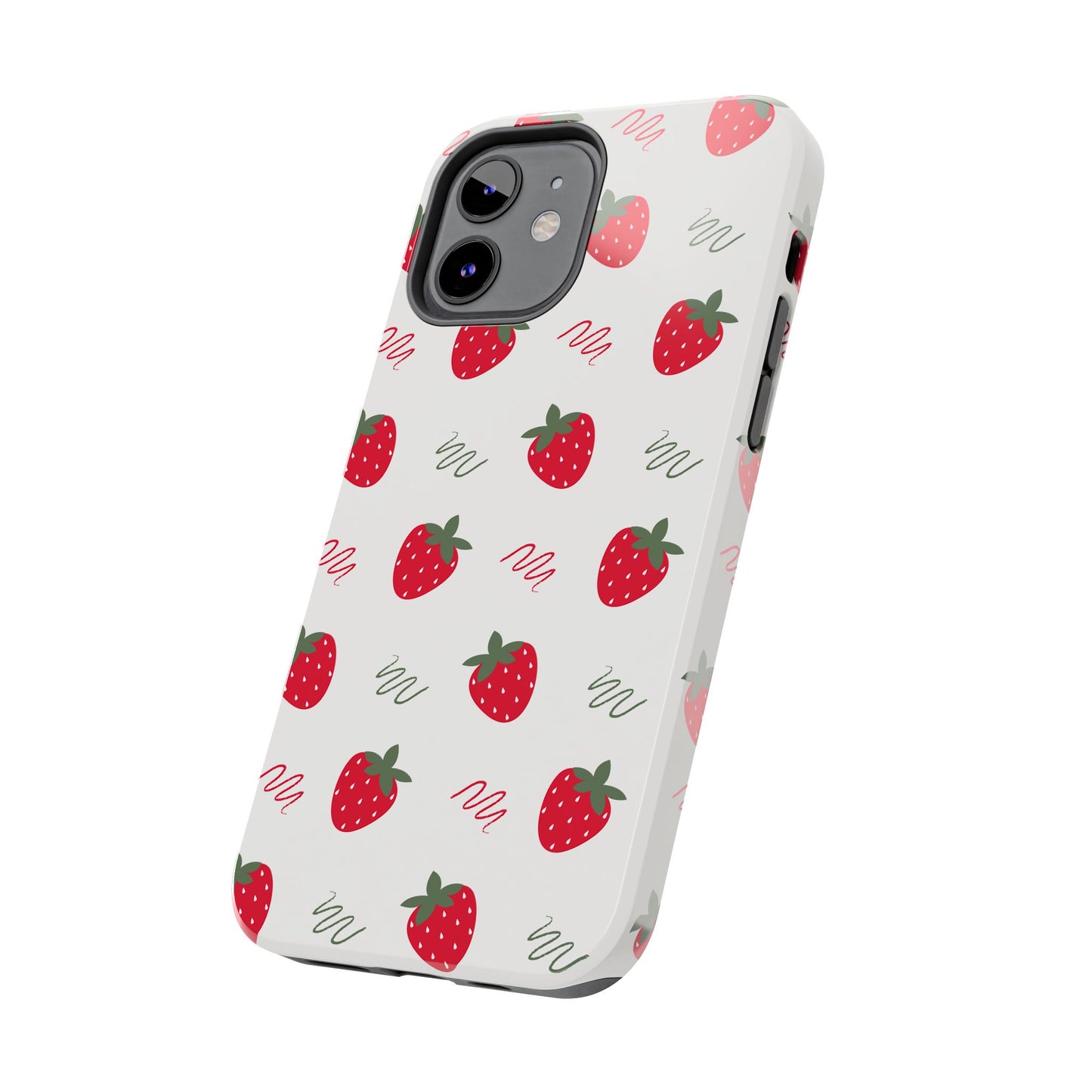 Strawberry Doodle Delight Tough Phone Case | Food