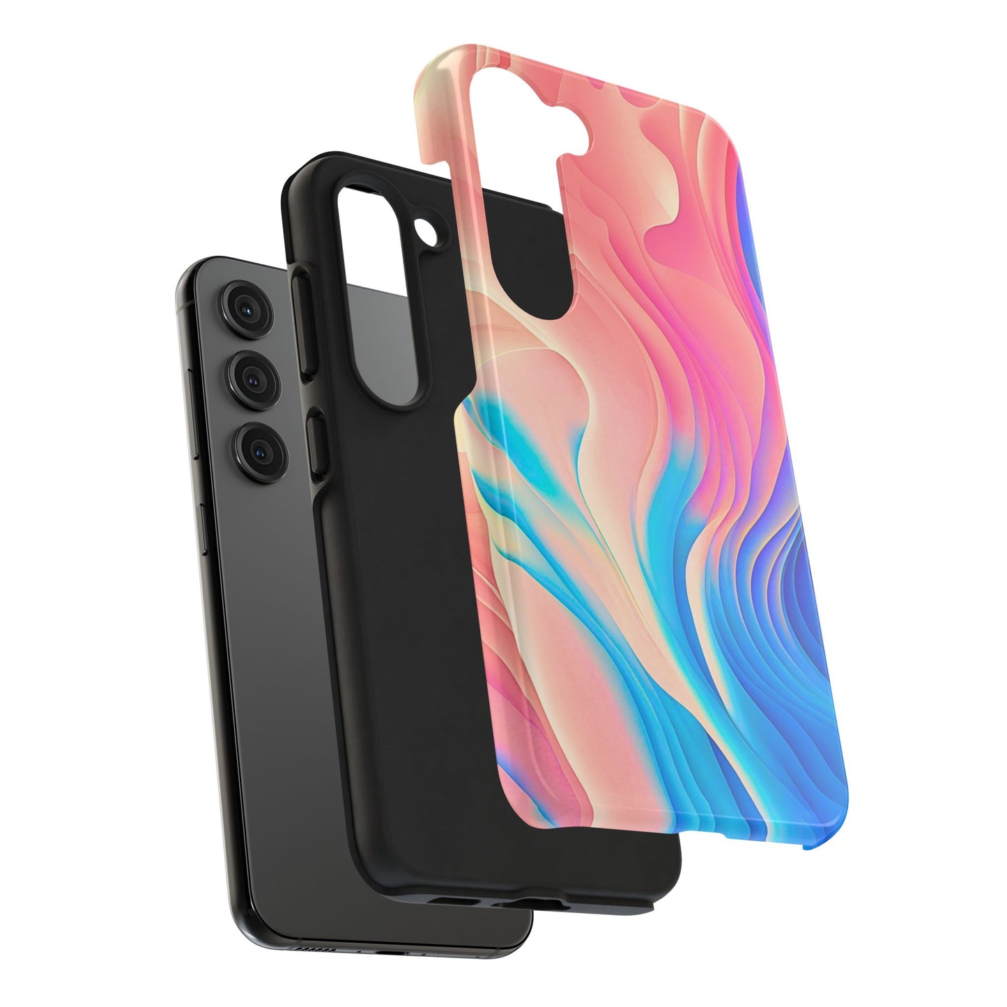 Abstract Pastel Waves Tough Phone Case | Aesthetic