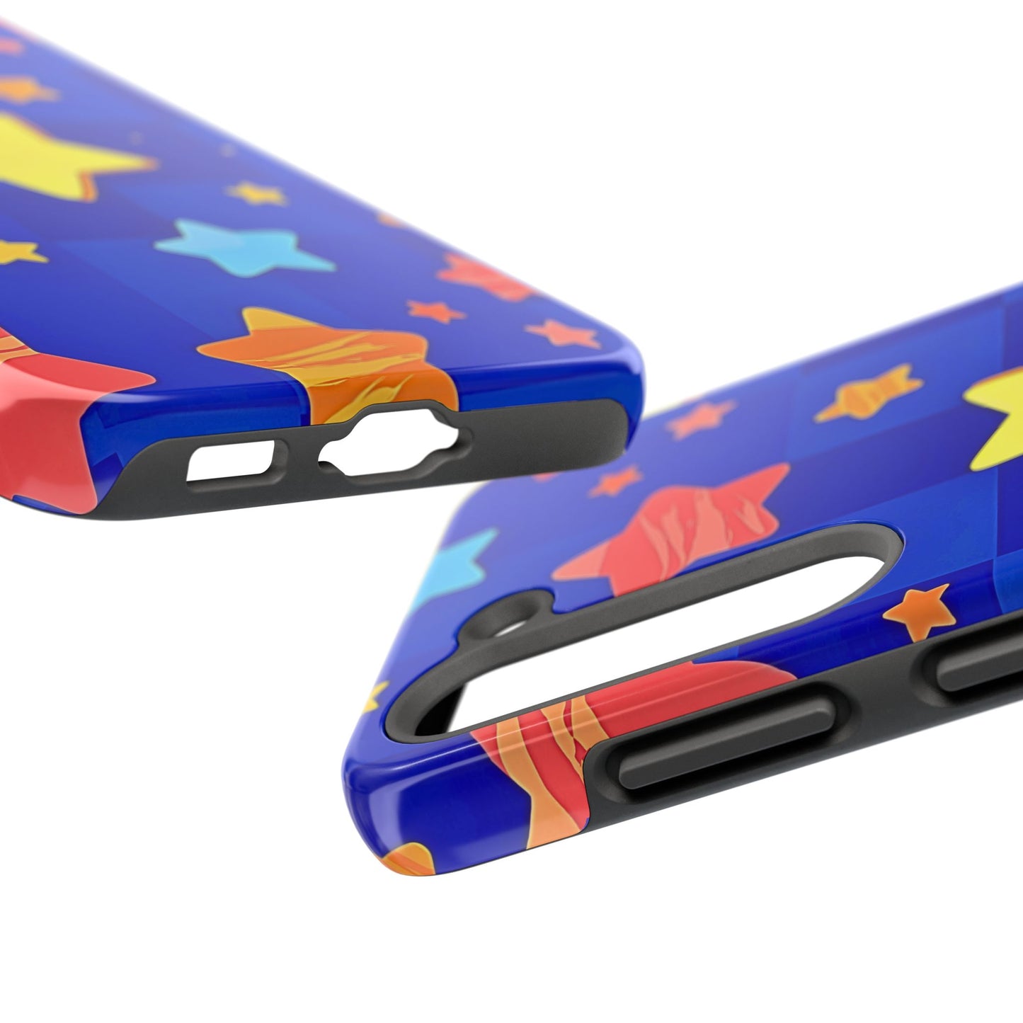 Vibrant Preppy Stars Pattern Tough Phone Case | Aesthetic