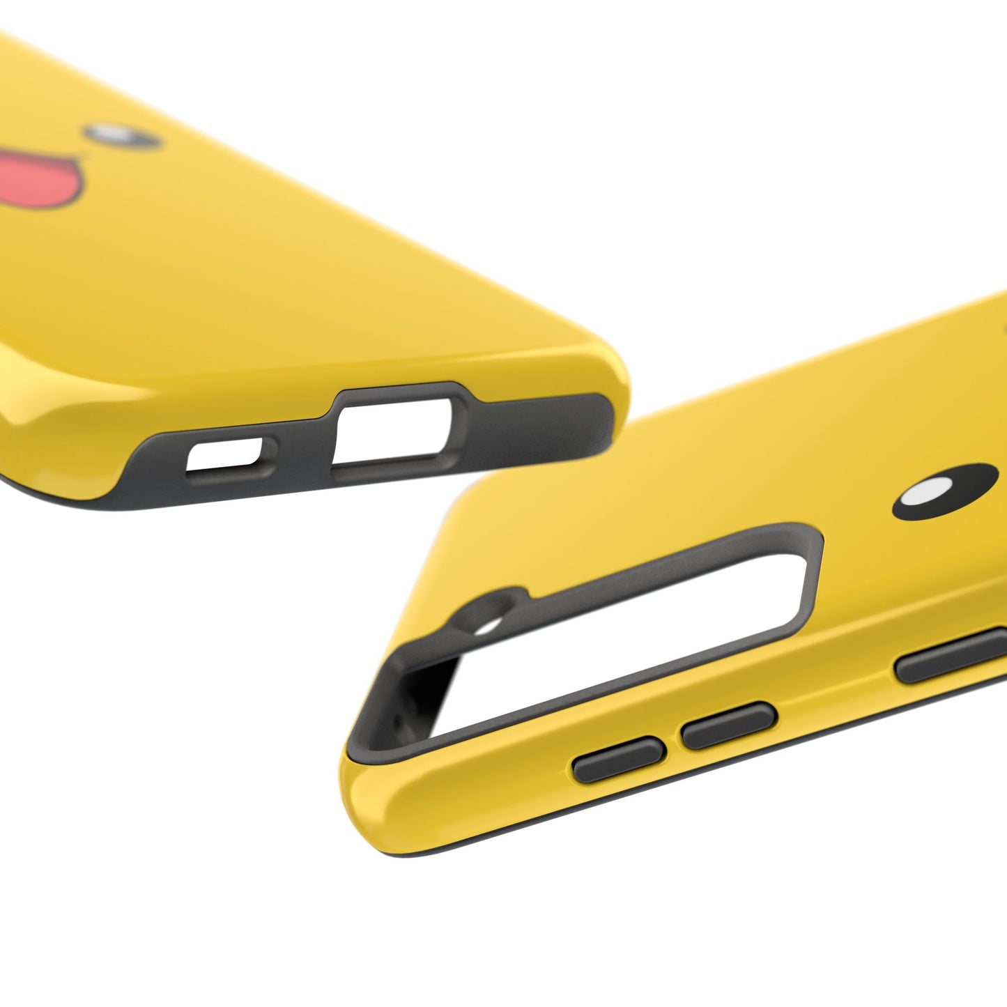 Electric Mouse Yellow Happy Face Minimal Design Tough Phone Case | Anime
