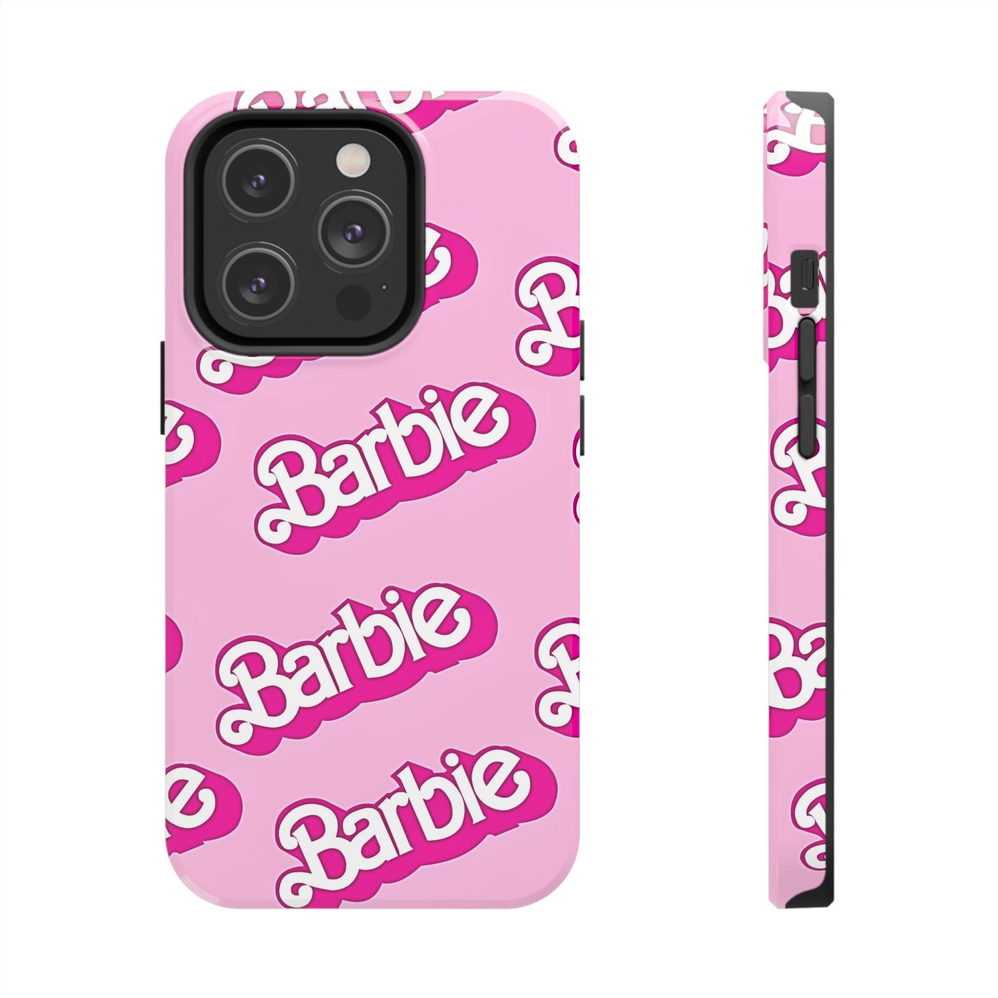 Retro Style Barbie Logo Pattern Tough Phone Case/Cover | Aesthetic