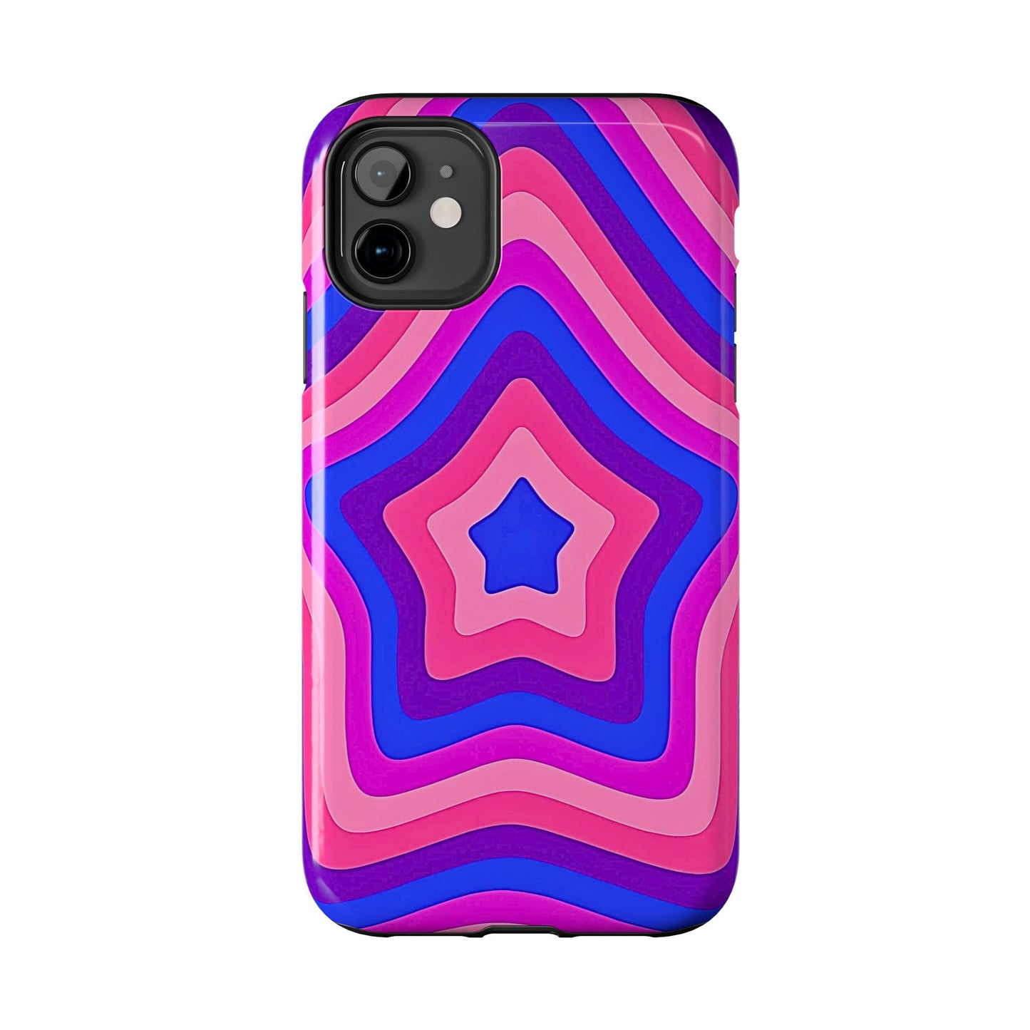 Funda resistente para teléfono con diseño de estrella retro | Estética