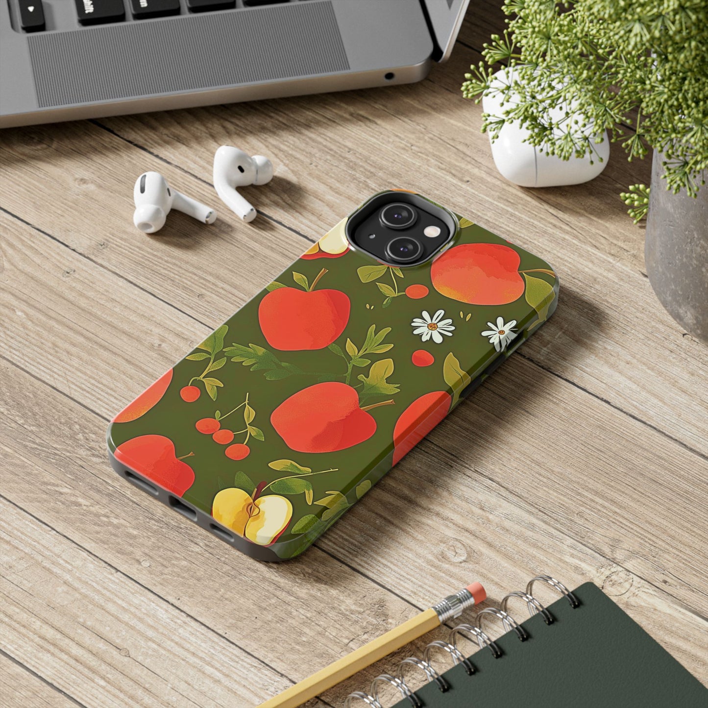 Apple & Berry Garden Pattern Style Tough Phone Case/Cover | Aesthetic