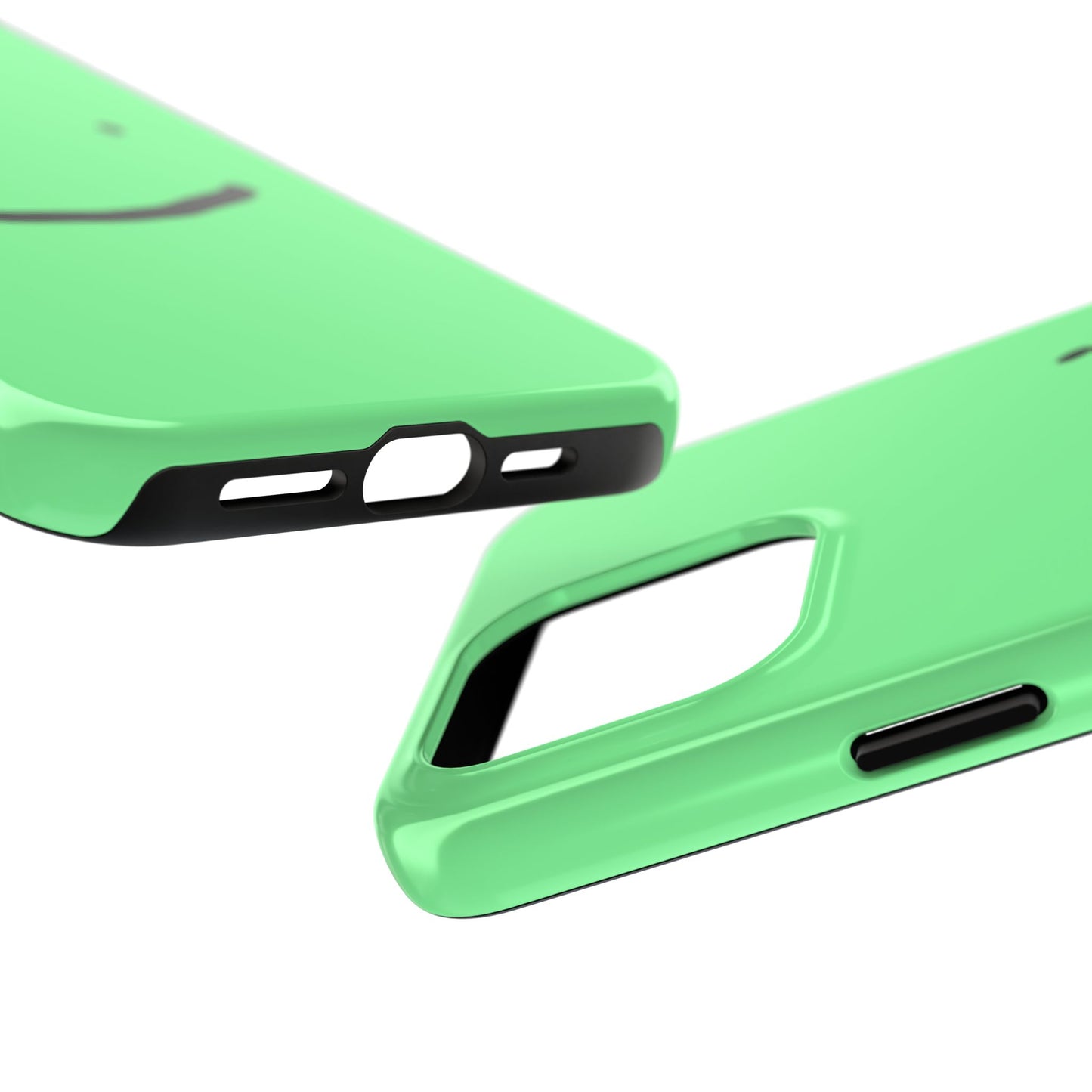 Simple Smile Green Face Tough Phone Case | Other