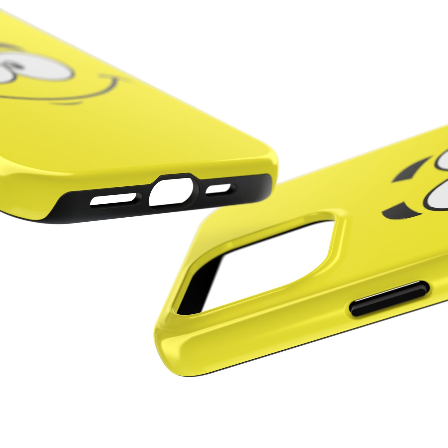 Smiley Happy Face Yellow Minimalist Cartoon Tough Phone Case | Funny