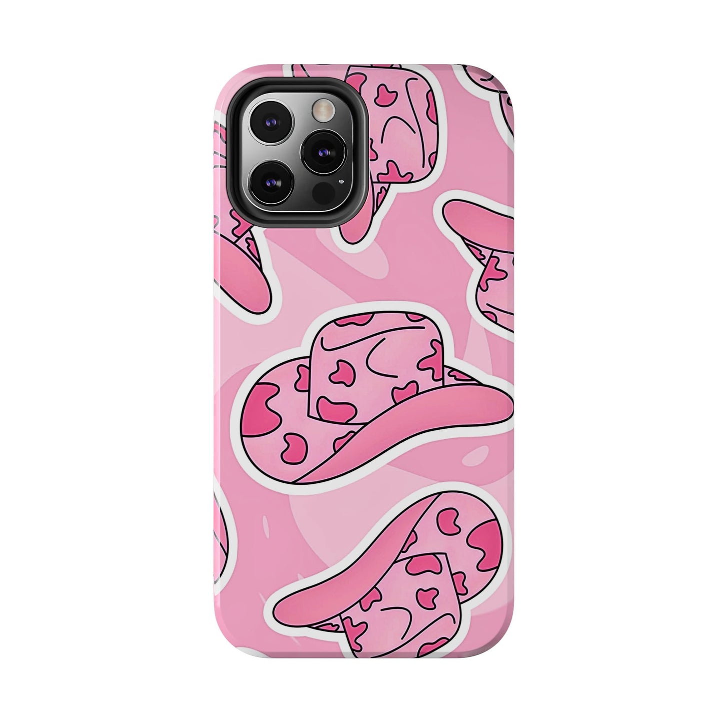 Pink Cowboy Hat Preppy Tough Phone Case | Aesthetic