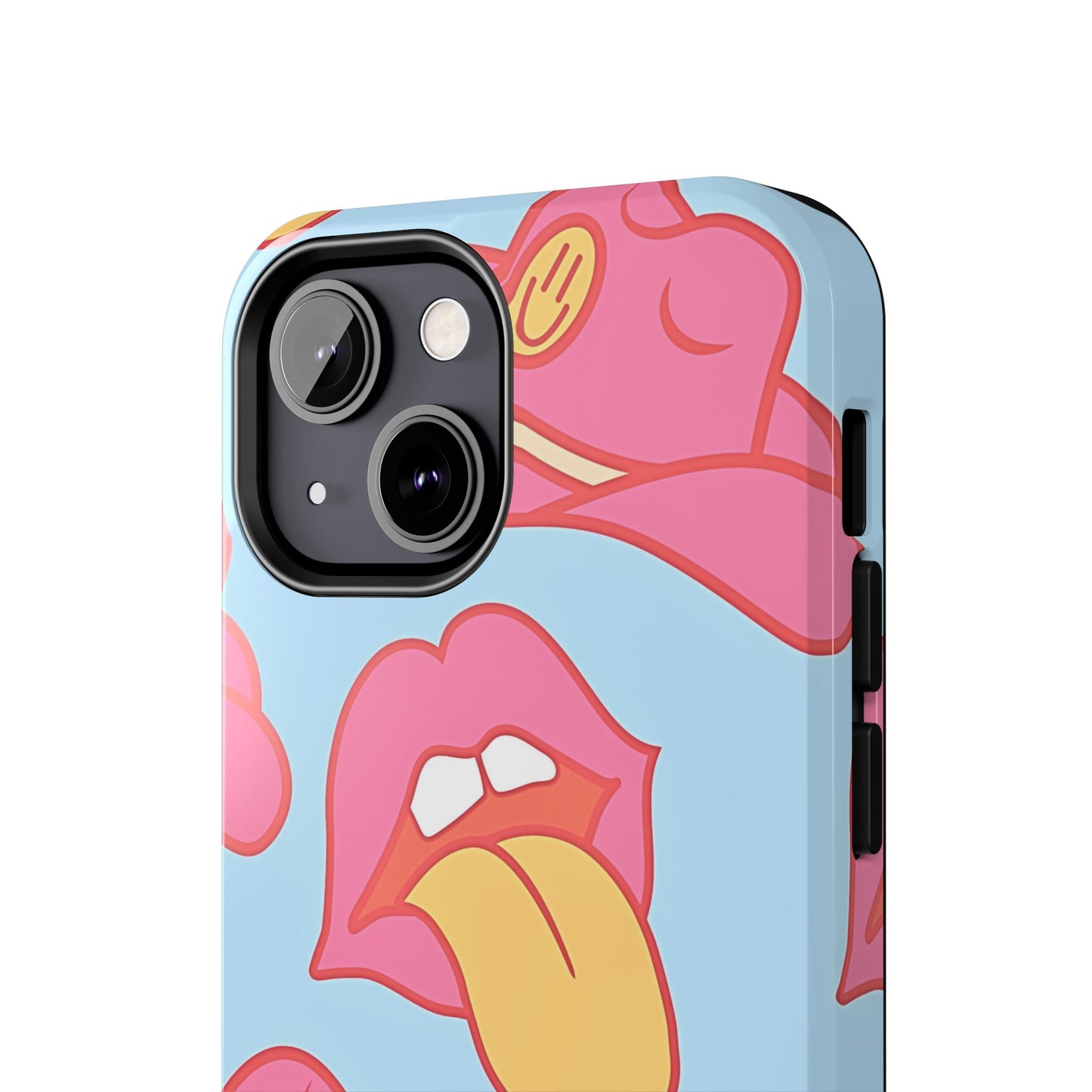 Preppy Cowboy Hat & Hot Lips Pattern (Version 1) Tough Phone Case | Aesthetic