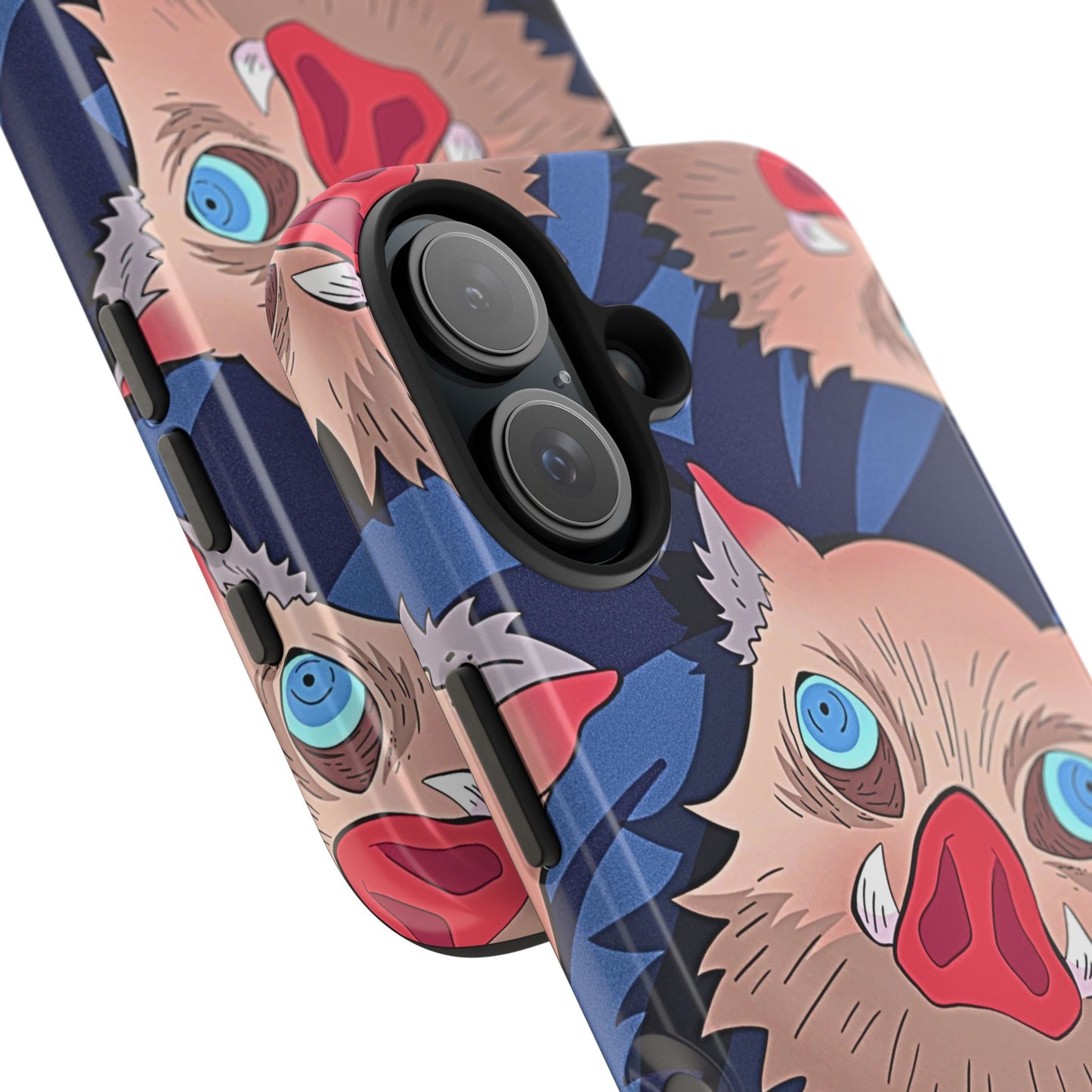 Inosuke Hashibira Head Pattern Tough Phone Case | Anime - Demon Slayer