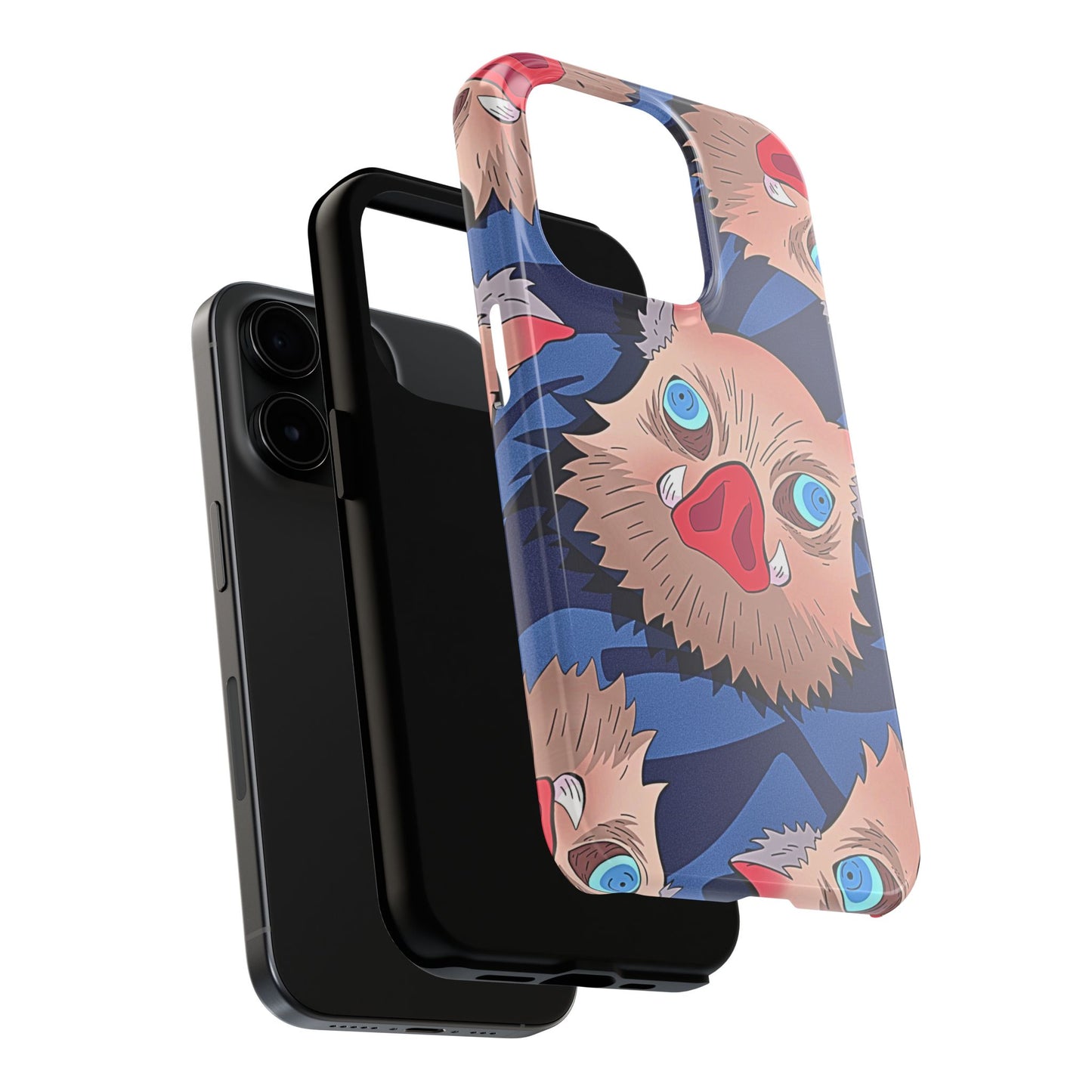 Inosuke Hashibira Head Pattern Tough Phone Case | Anime - Demon Slayer