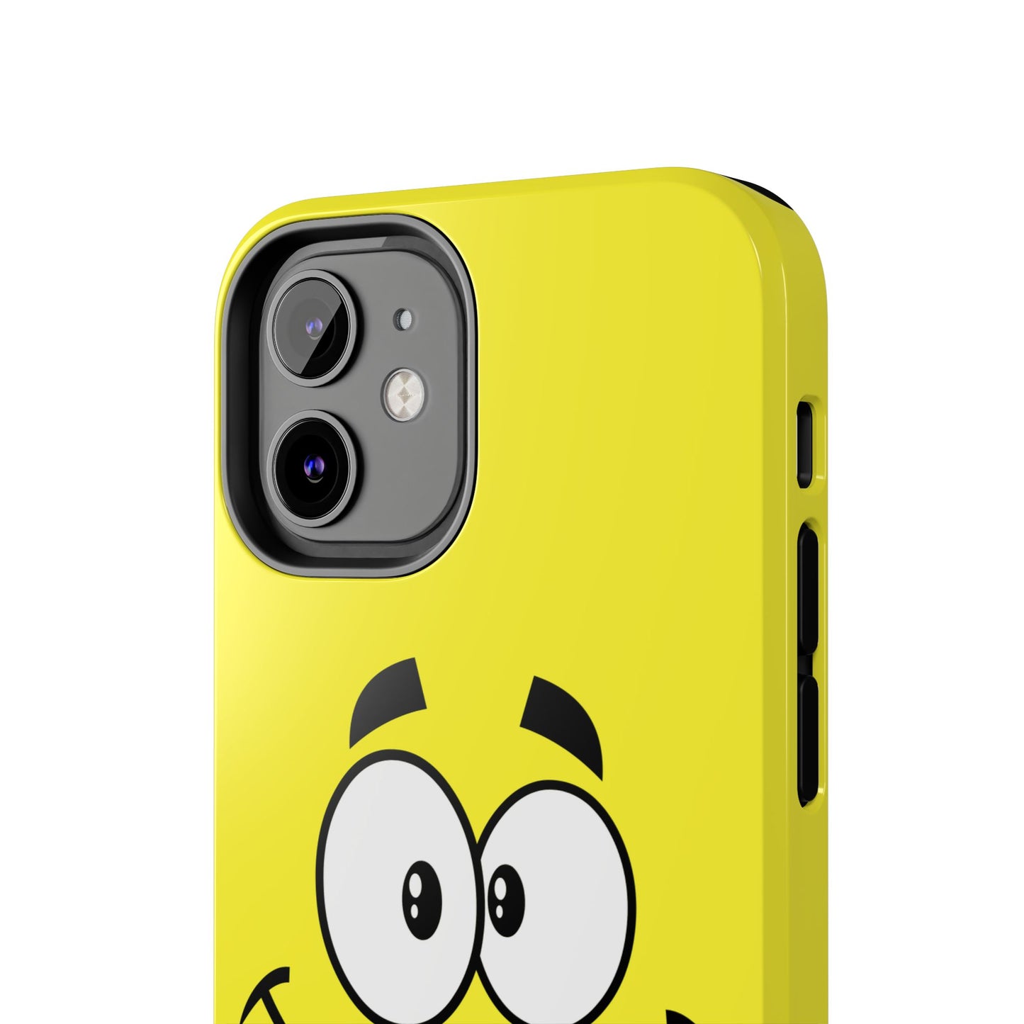 Smiley Happy Face Yellow Minimalist Cartoon Tough Phone Case | Funny