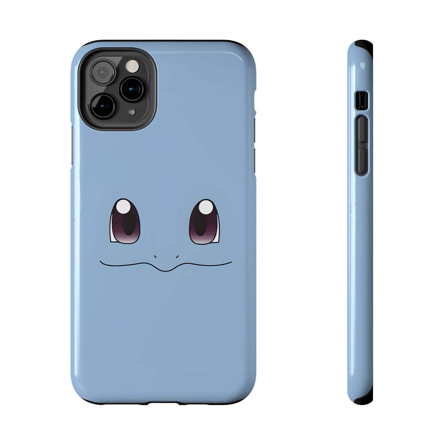 Blue Turtle Simple Blue Smile Tough Phone Case | Anime