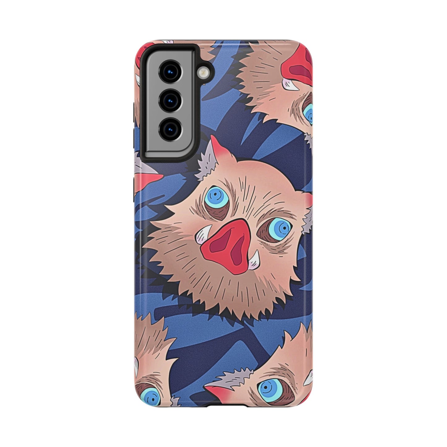 Inosuke Hashibira Head Pattern Tough Phone Case | Anime - Demon Slayer