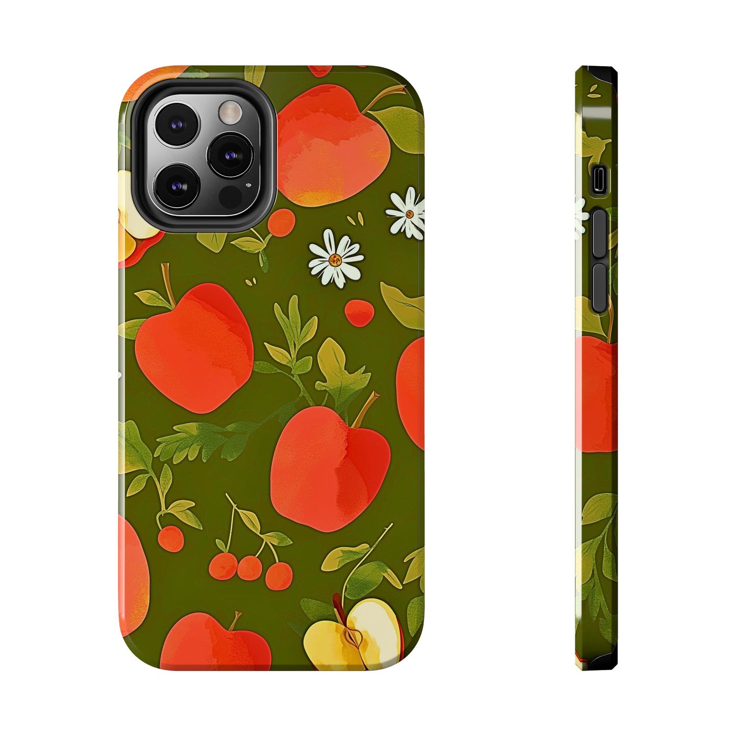 Apple & Berry Garden Pattern Style Tough Phone Case/Cover | Aesthetic