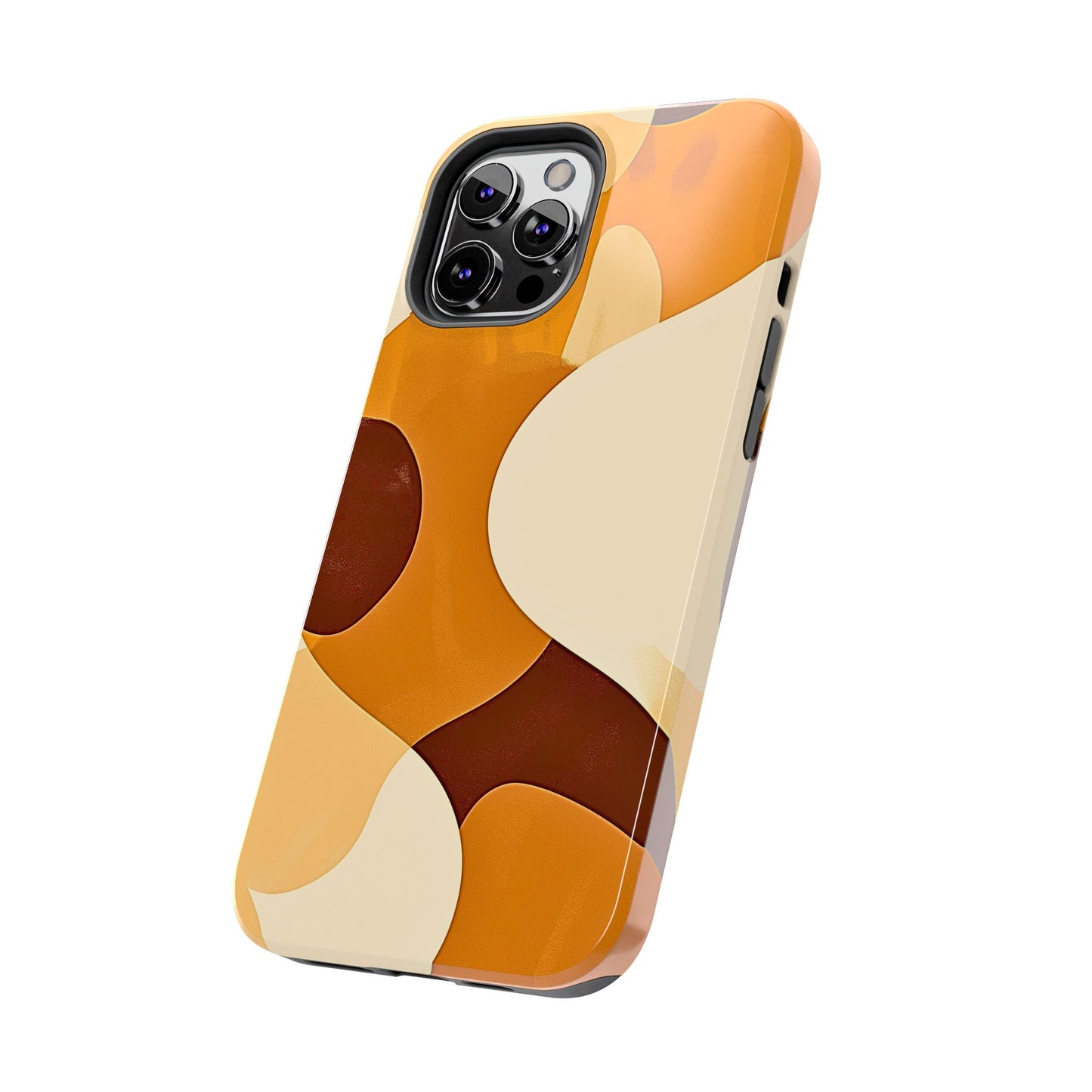 Funda/Cubierta resistente para teléfono con diseño en beige y marrón Earth Harmony | Estética