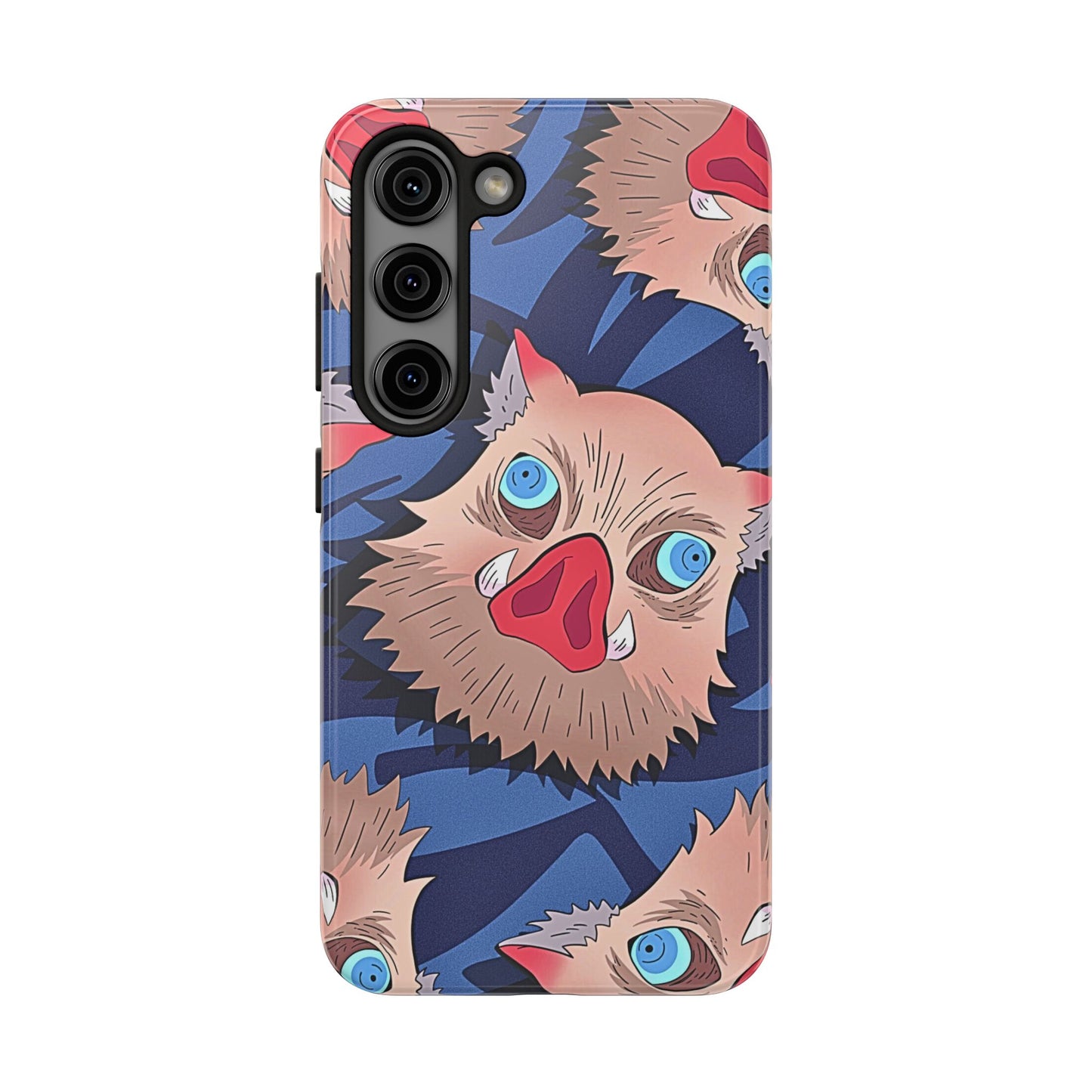 Inosuke Hashibira Head Pattern Tough Phone Case | Anime - Demon Slayer