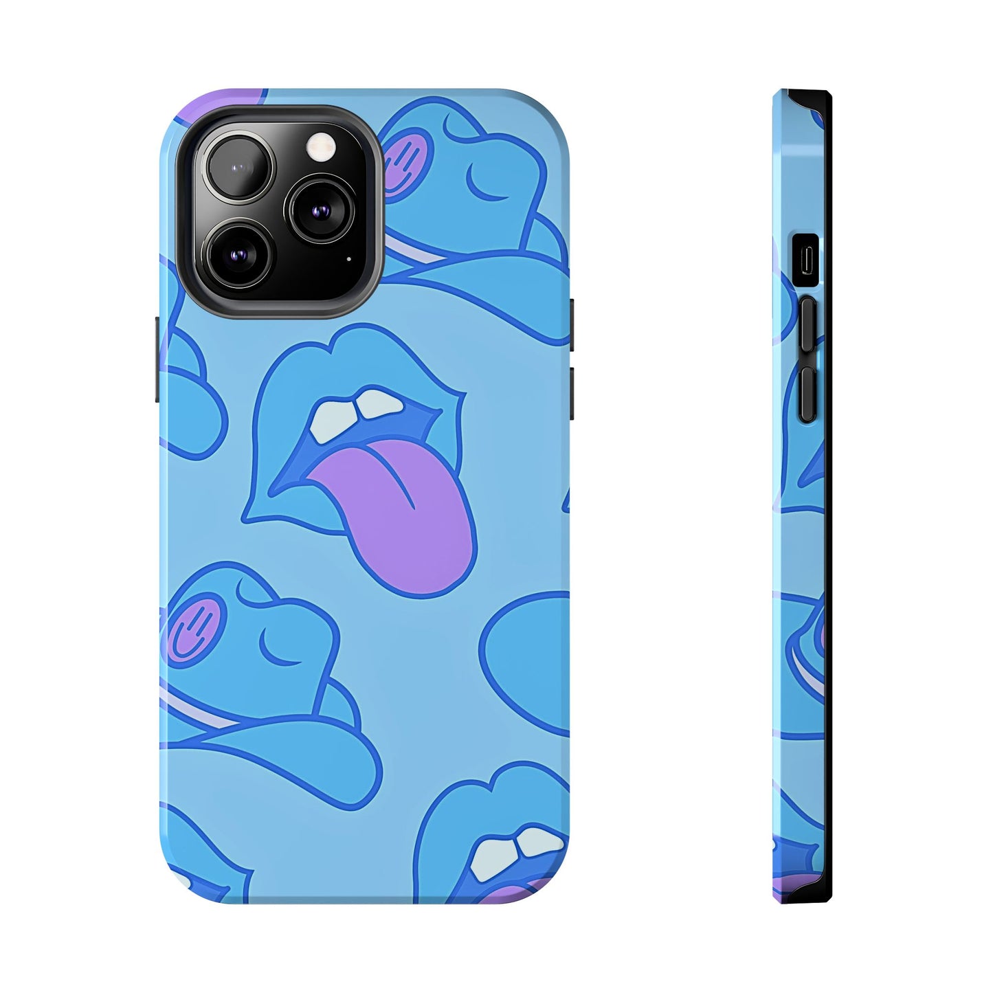 Preppy Cowboy Hat & Hot Lips Pattern (Version 2) Tough Phone Case | Aesthetic