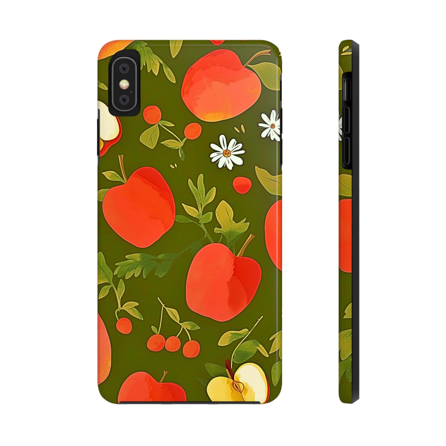 Apple & Berry Garden Pattern Style Tough Phone Case/Cover | Aesthetic