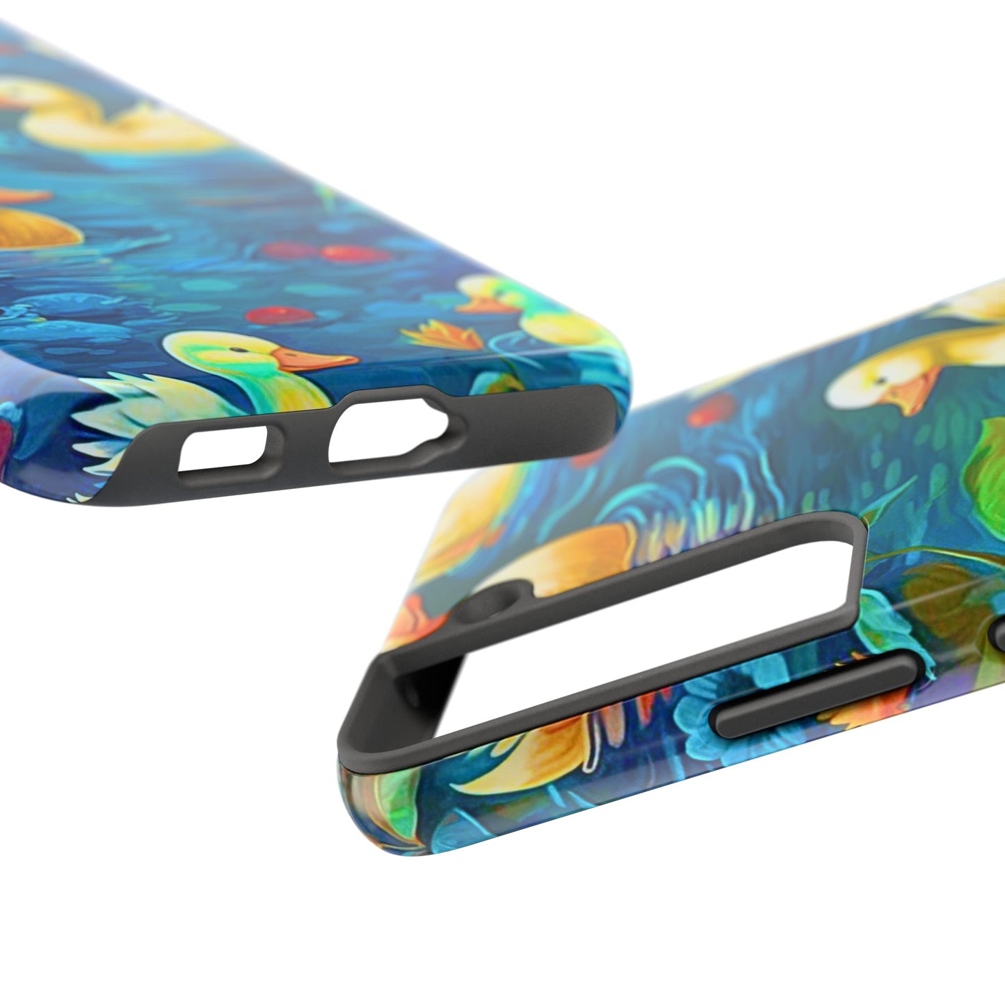 Ducks in the Pond Pattern Style Tough Phone Case | Animals