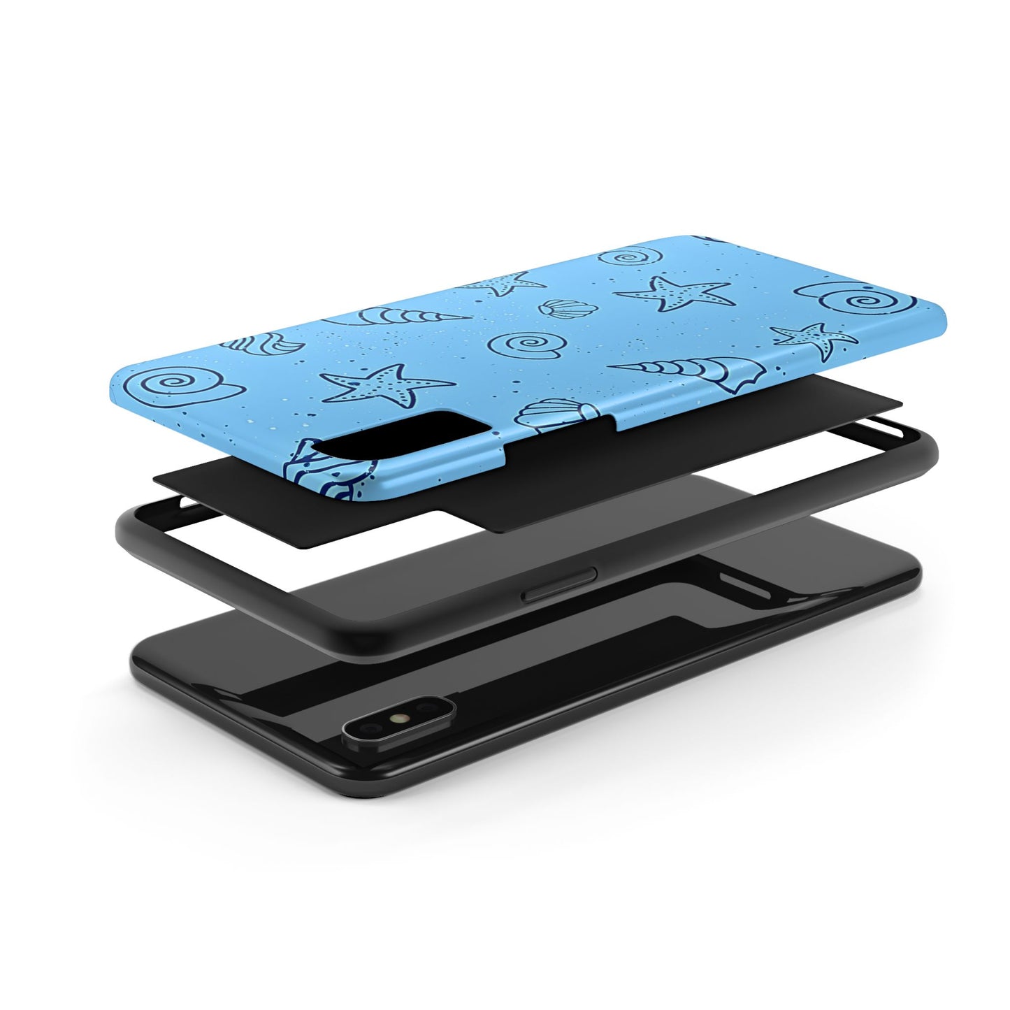 Funda resistente para teléfono Shells azul claro | Estética