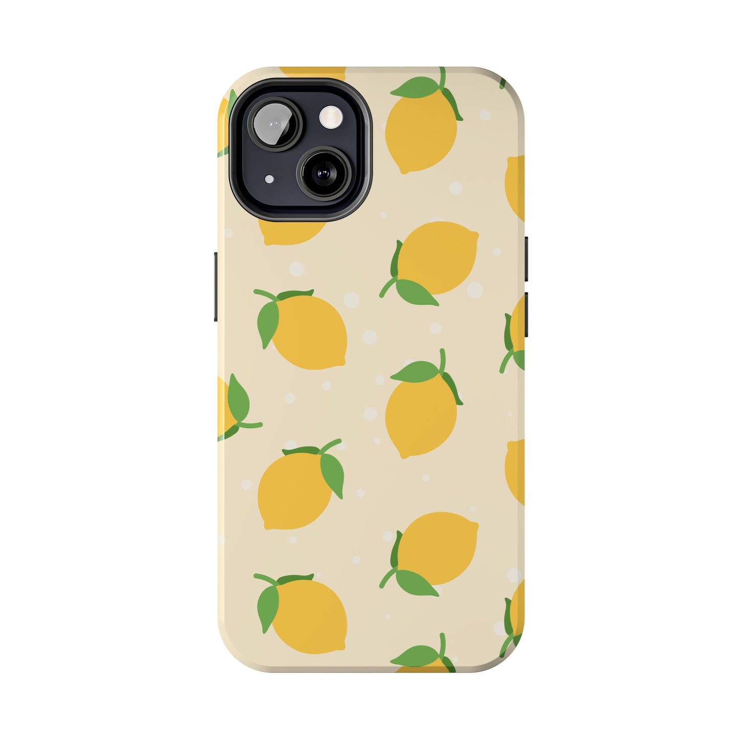 Cute Aesthetic Lemon Pattern Citrus Design Tough Phone Case | Food