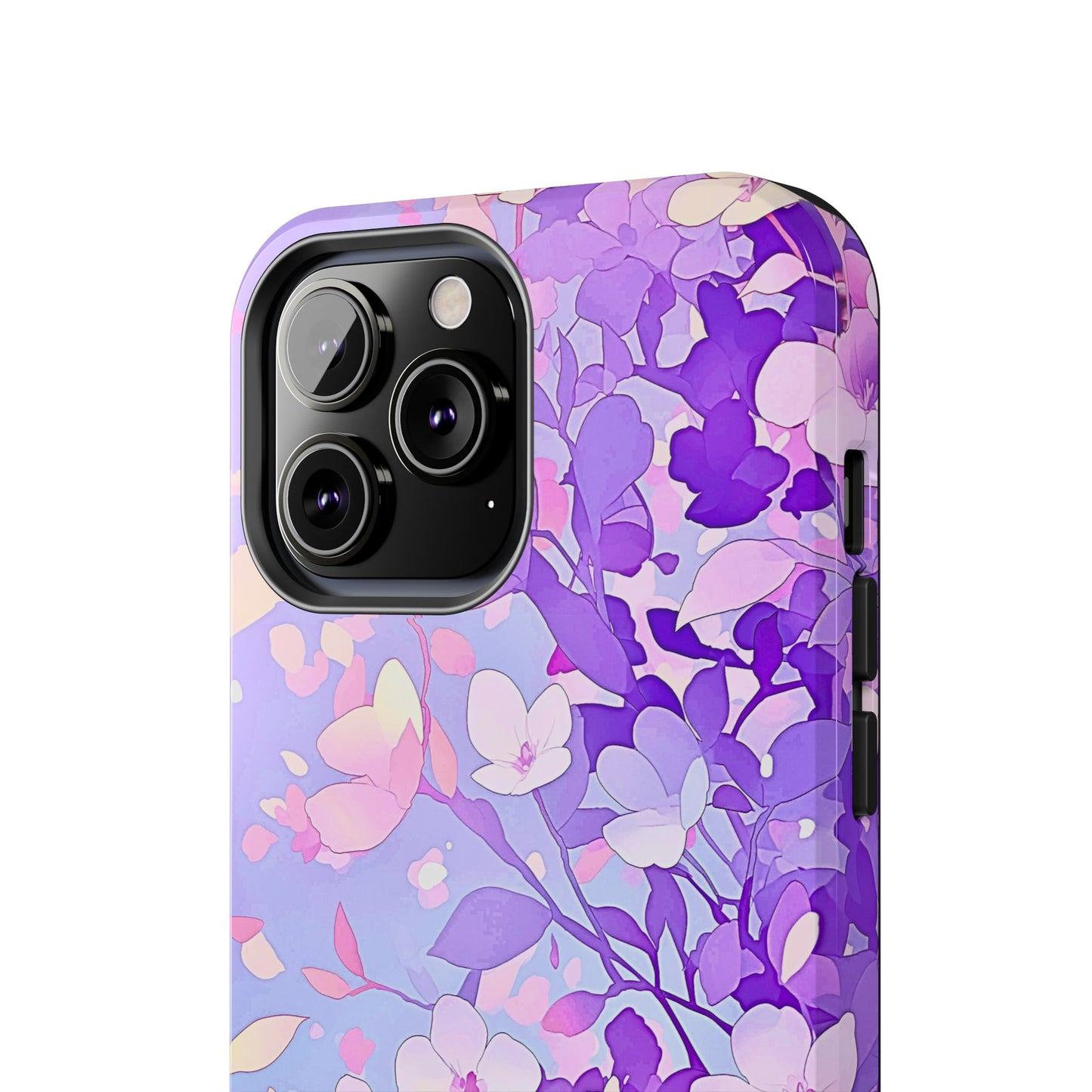 Funda resistente para teléfono con delicados estampados florales en tonos pastel | Estética