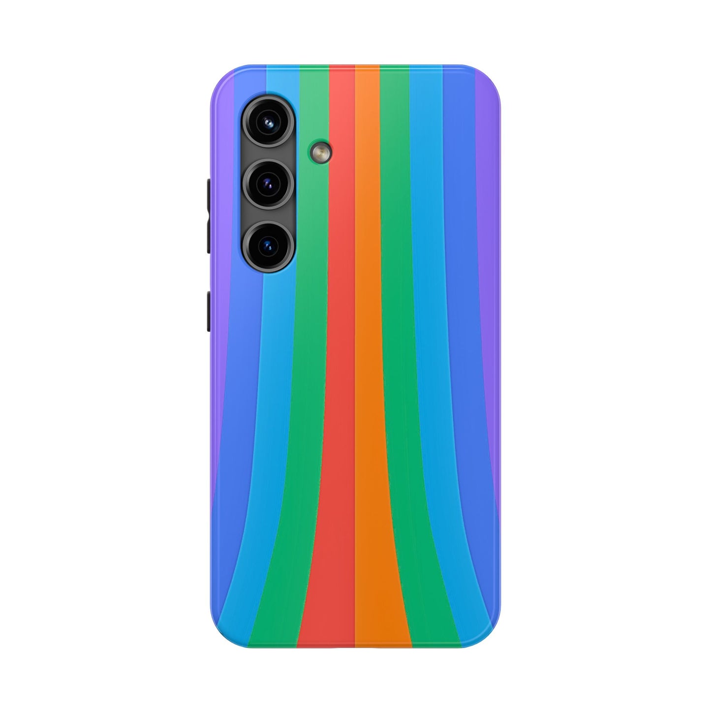 Funda resistente para teléfono con líneas de arcoíris hippies | Estética