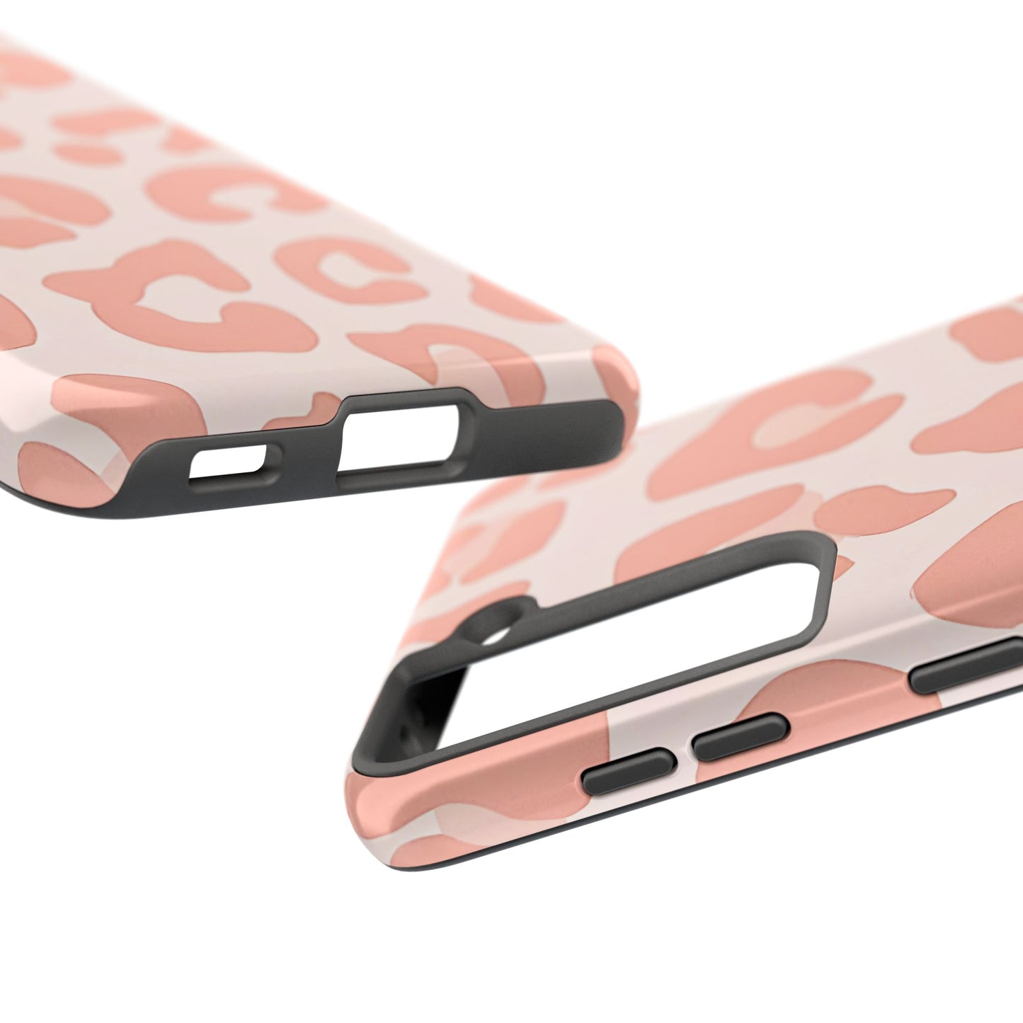 Funda resistente para teléfono con estampado de leopardo rosa preppy | Estética