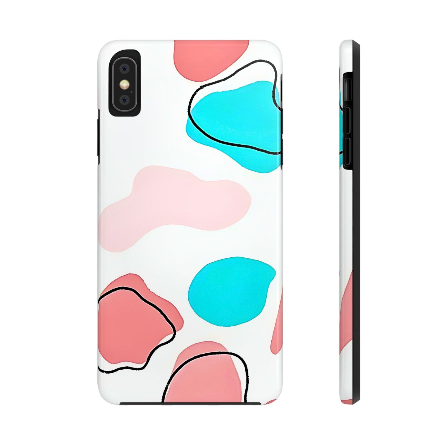 Abstract Shapes Preppy Pastel Style (Version 1) Tough Phone Case | Aesthetic