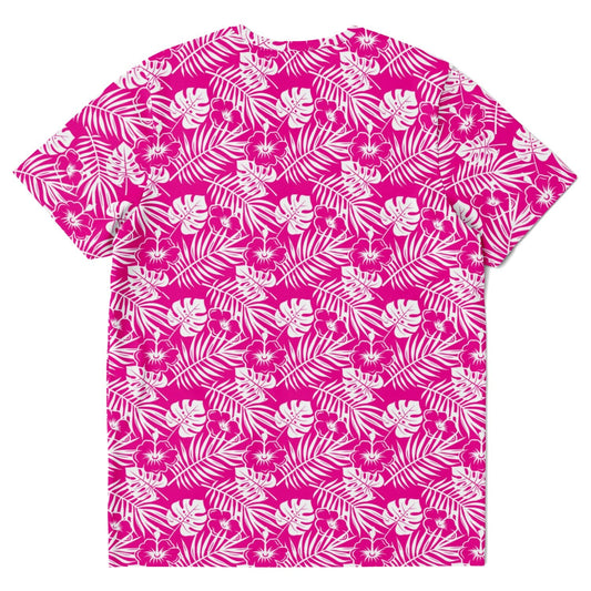 Rad Palm Pink Aloha Unisex T-Shirt