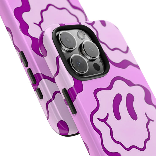 Waving Smile Preppy Pinky Tough Phone Case | Aesthetic