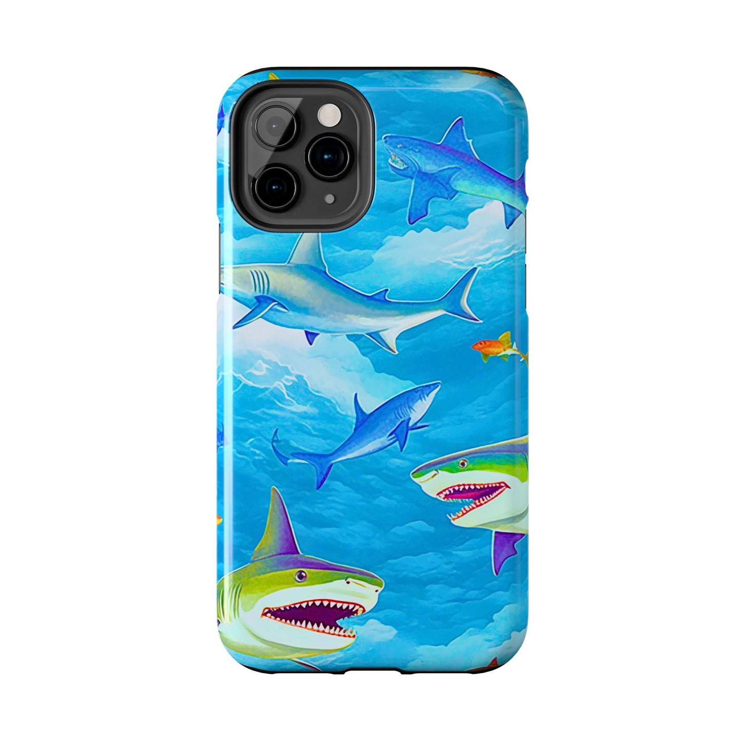 Sharks in the Sky Pattern Style Tough Phone Case | Animals