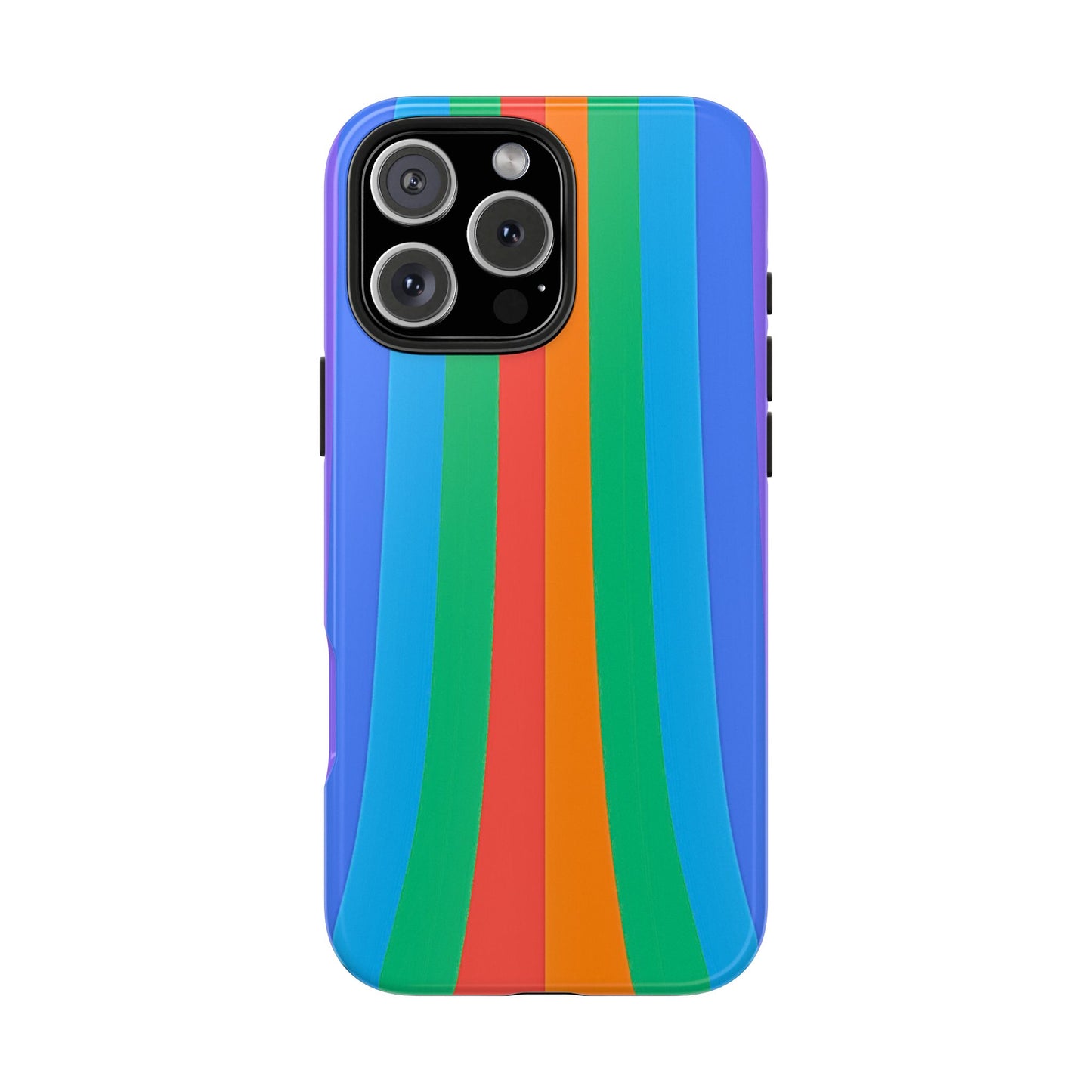Funda resistente para teléfono con líneas de arcoíris hippies | Estética