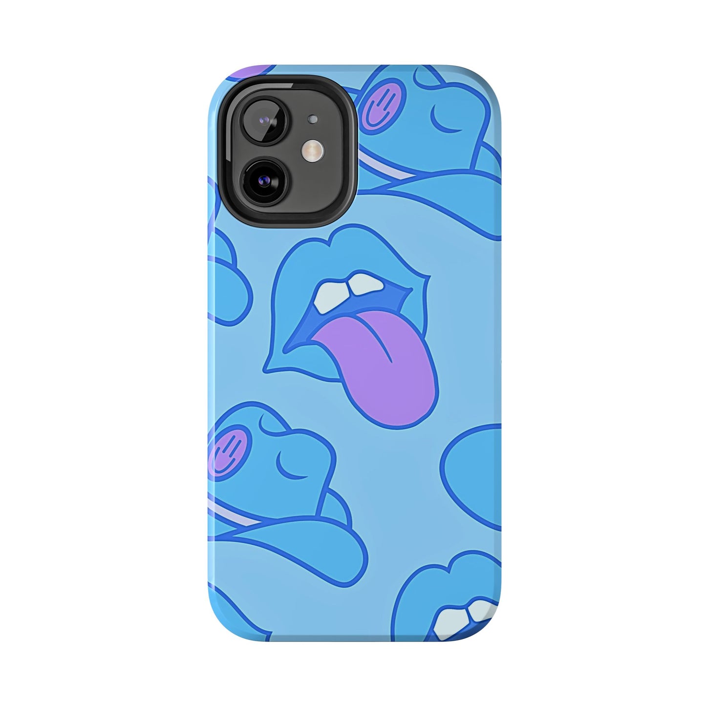 Preppy Cowboy Hat & Hot Lips Pattern (Version 2) Tough Phone Case | Aesthetic